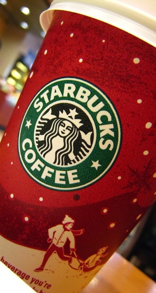 Cute Starbucks Red Wallpaper Iphone 7 Resolution - Red Starbucks - HD Wallpaper 