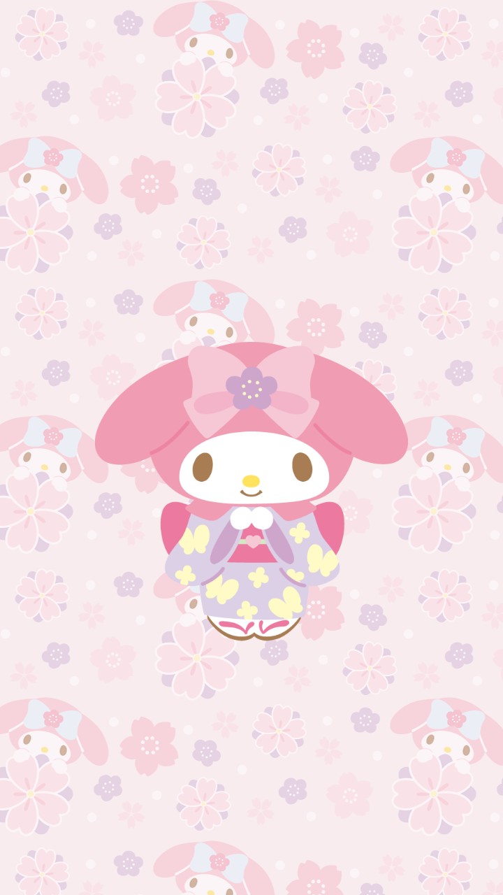 My Melody Kimono Sanrio - HD Wallpaper 