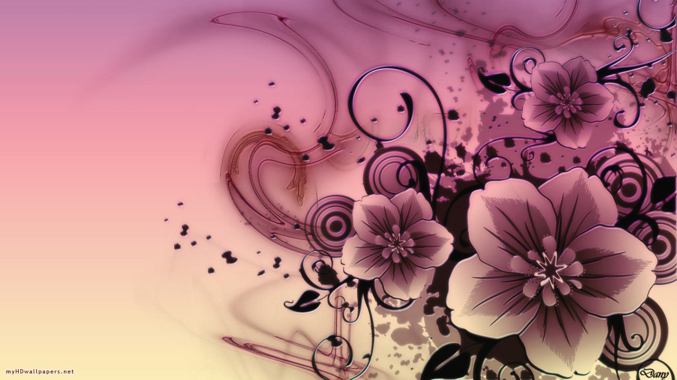 Abstract Wallpaper Flower - HD Wallpaper 