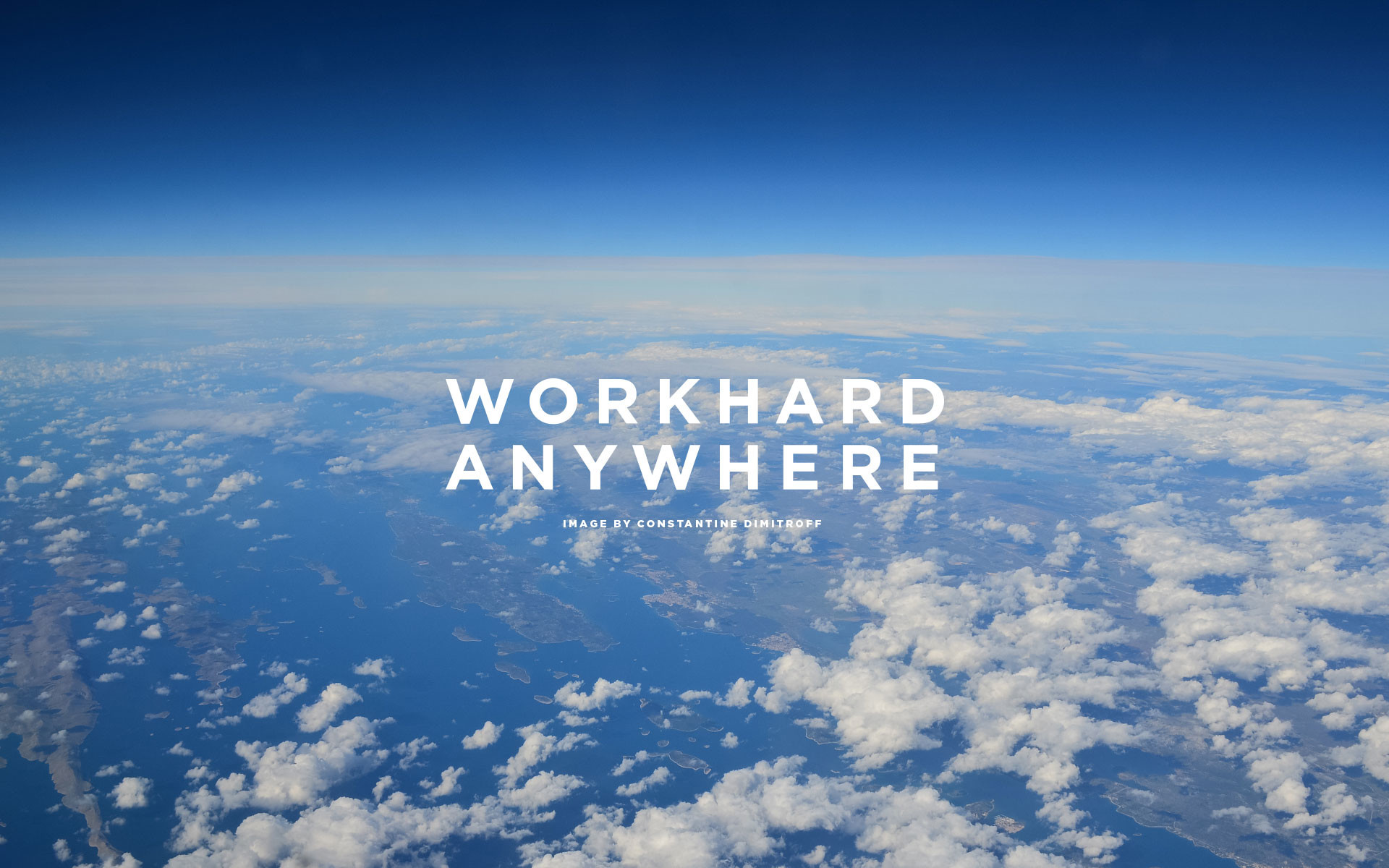 In The Sky - Work Hard Anywhere Wallpaper Blue - 1920x1200 Wallpaper -  