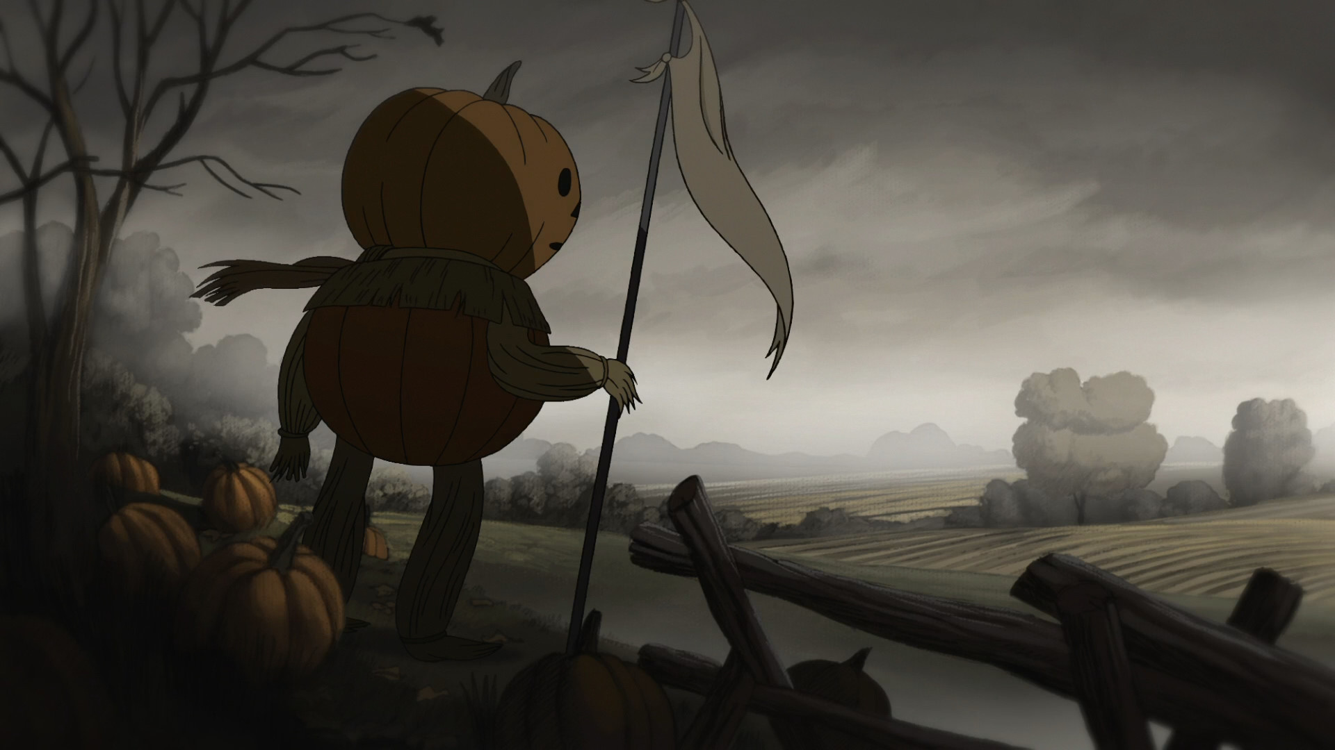 The Garden Wall Pumpkinman - Over The Garden Wall - HD Wallpaper 