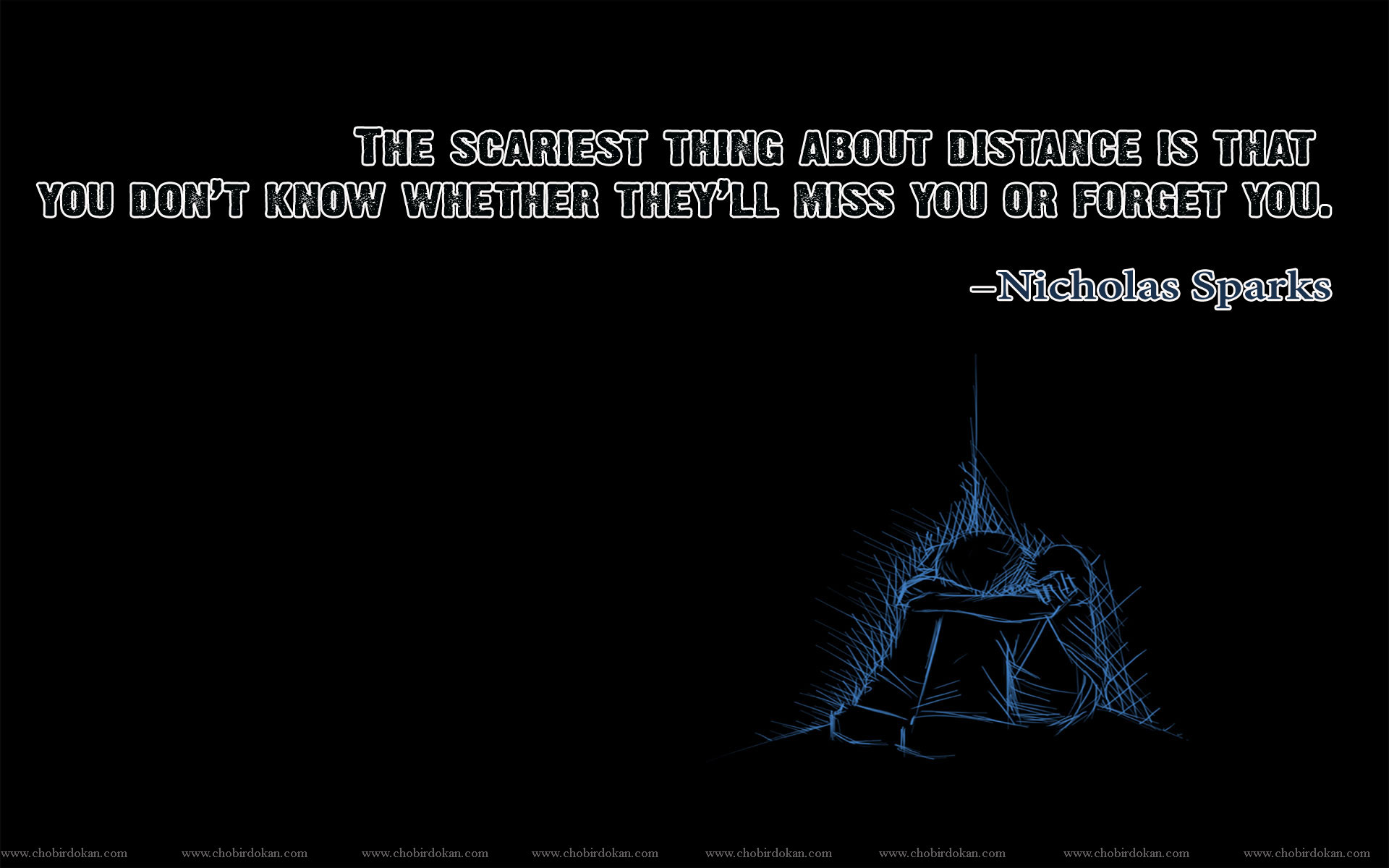 Love Quotes For Long Distance Relationship - Darkness - HD Wallpaper 