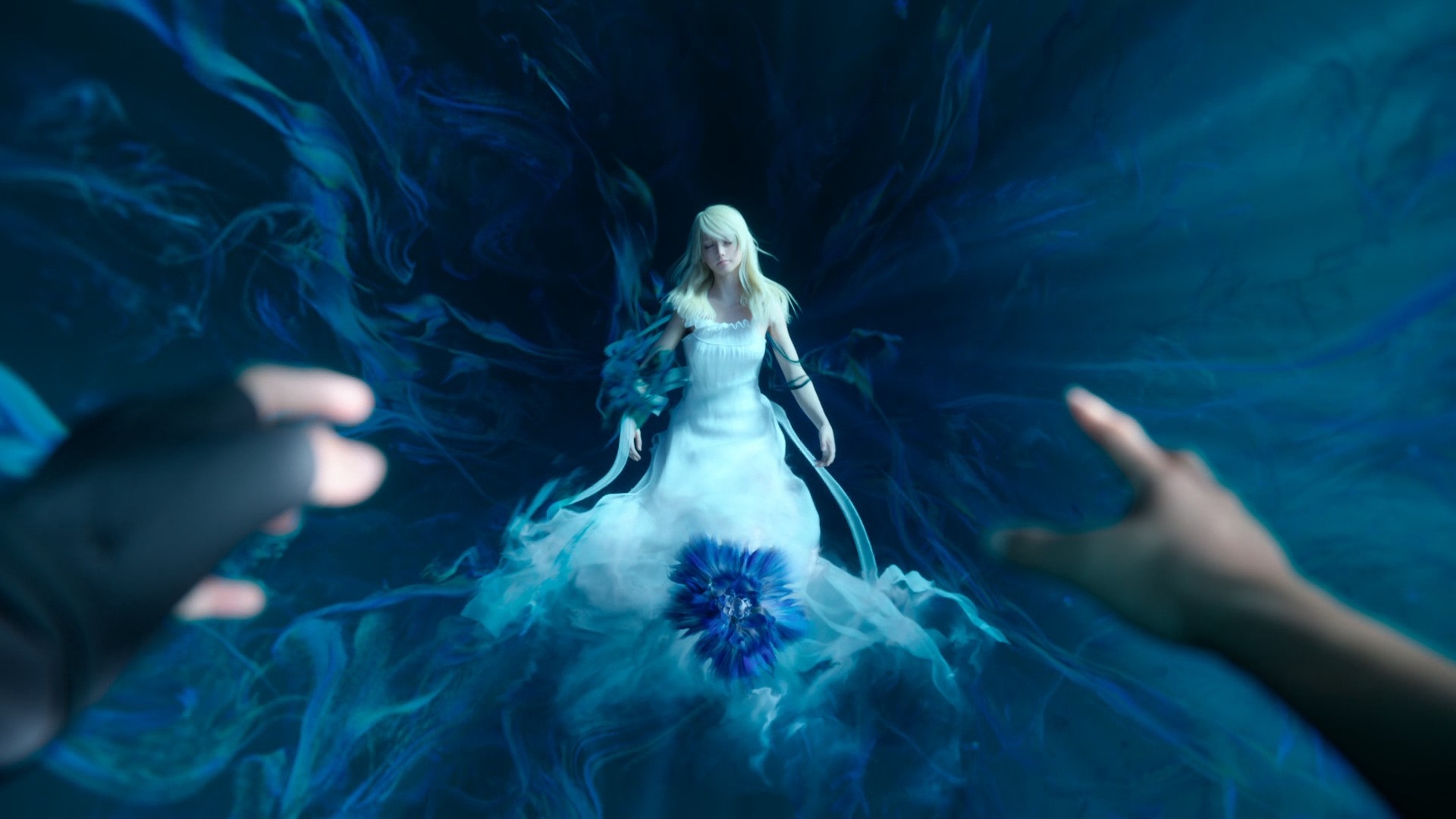 Final Fantasy Xv, Luna, White Dress - Final Fantasy 15 Wallpaper Luna - HD Wallpaper 