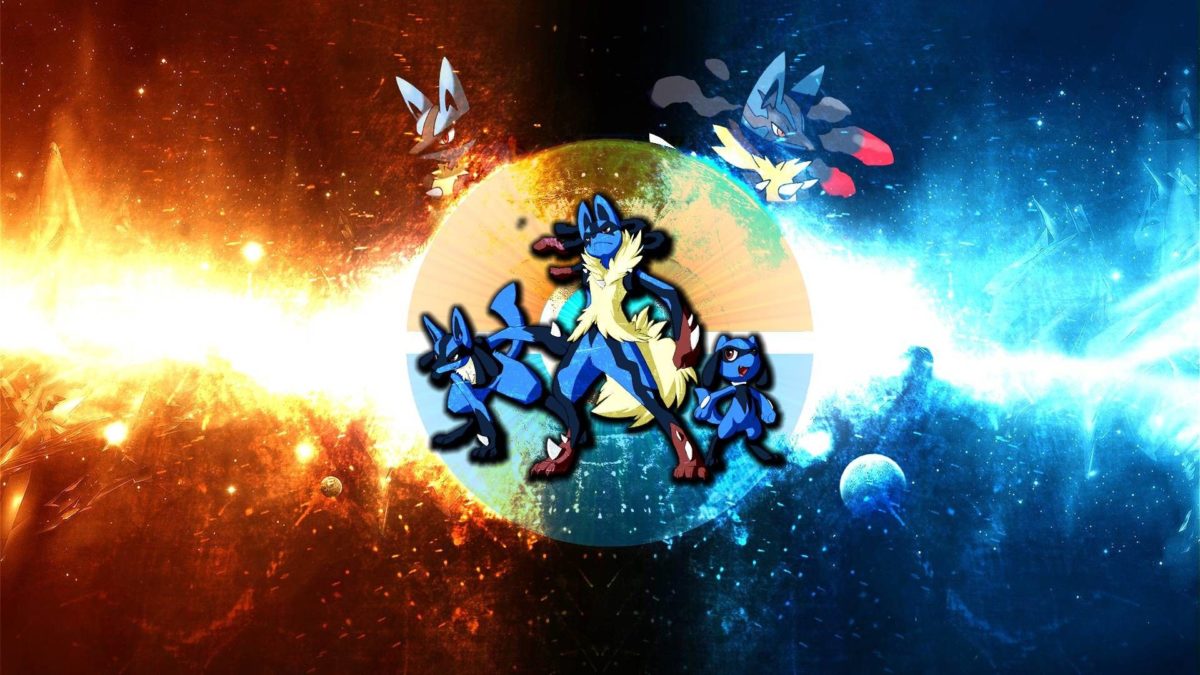 Mega Lucario Wallpaper - Lucario Vs Blaziken Wallpaper Hd - HD Wallpaper 