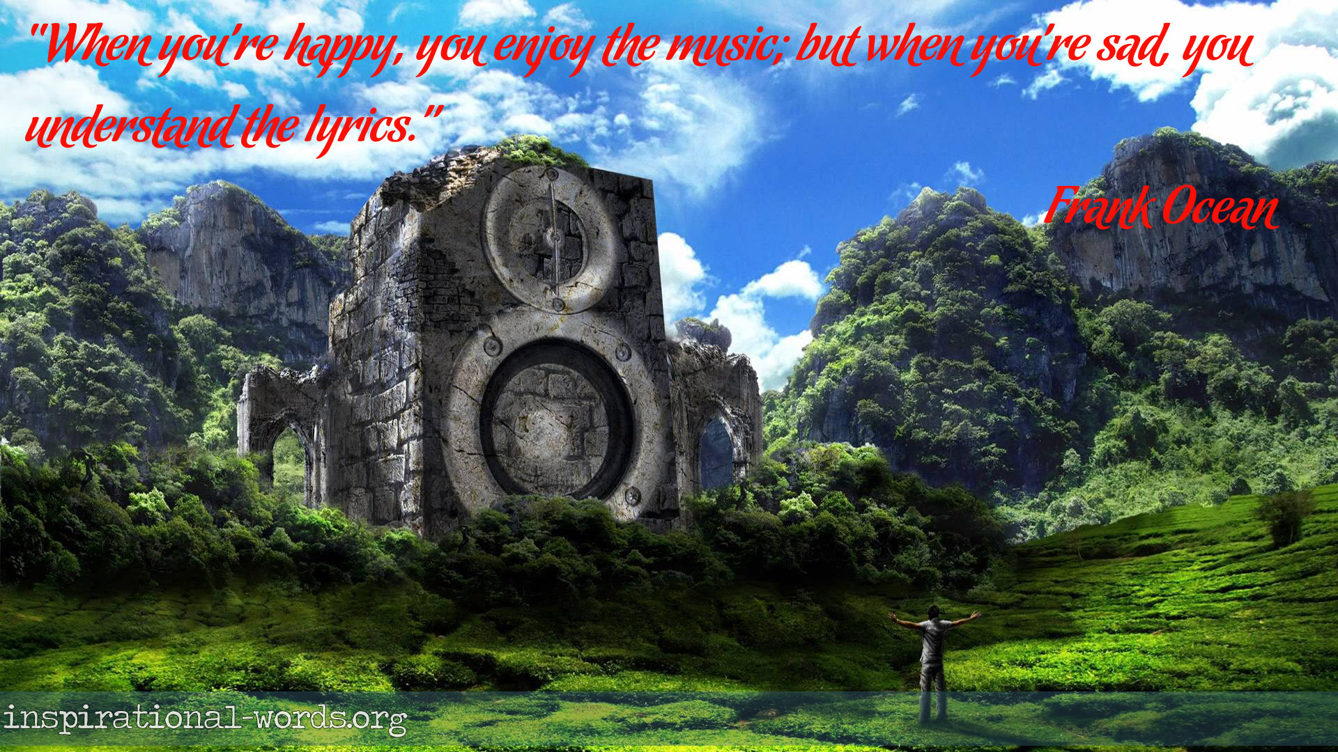 Inspirational Wallpaper Quote By Frank Ocean - Music Wallpaper Hd - HD Wallpaper 