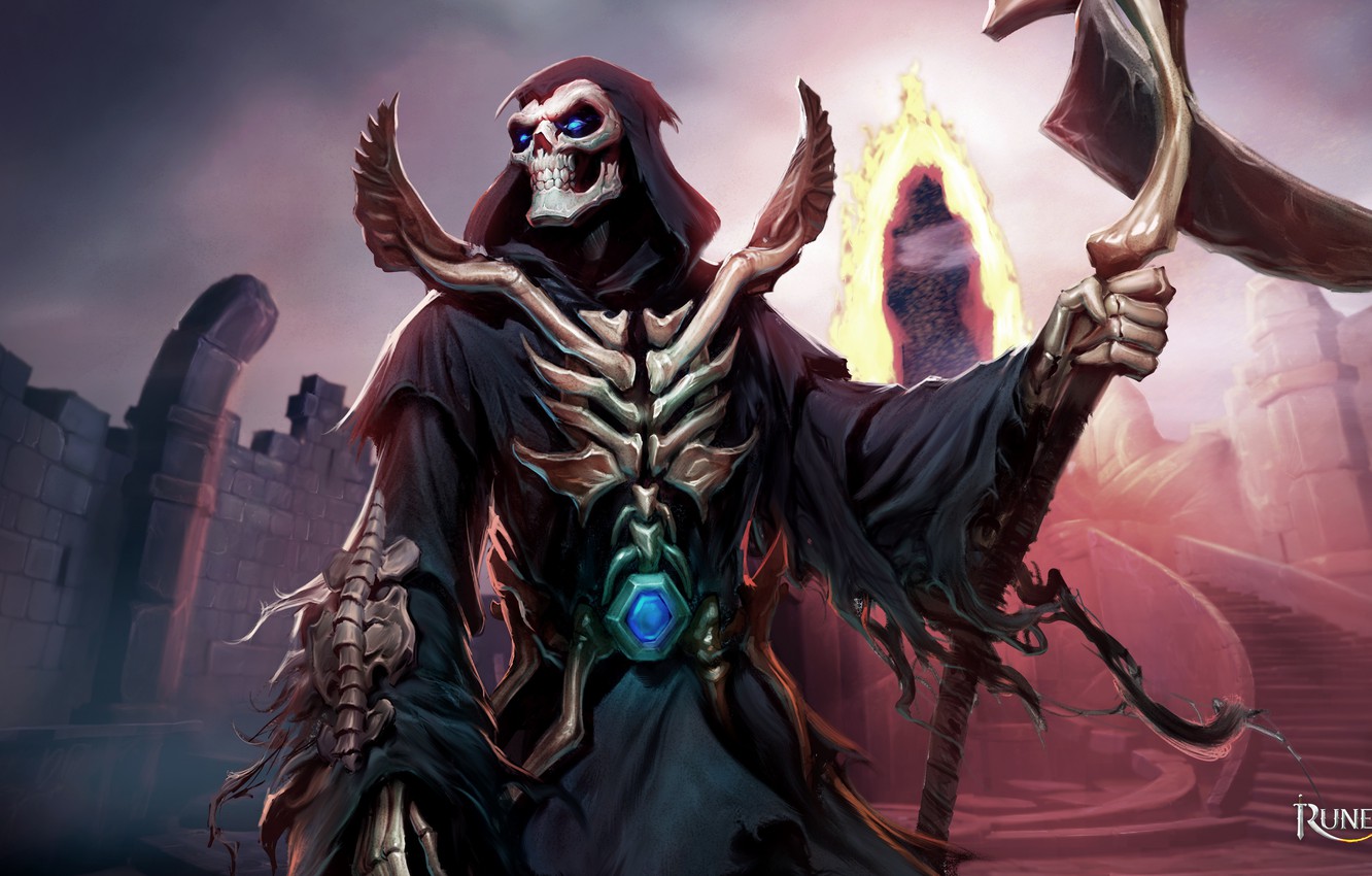 Photo Wallpaper Death, The Game, Skeleton, Braid, Runescape - Runescape Skeleton - HD Wallpaper 