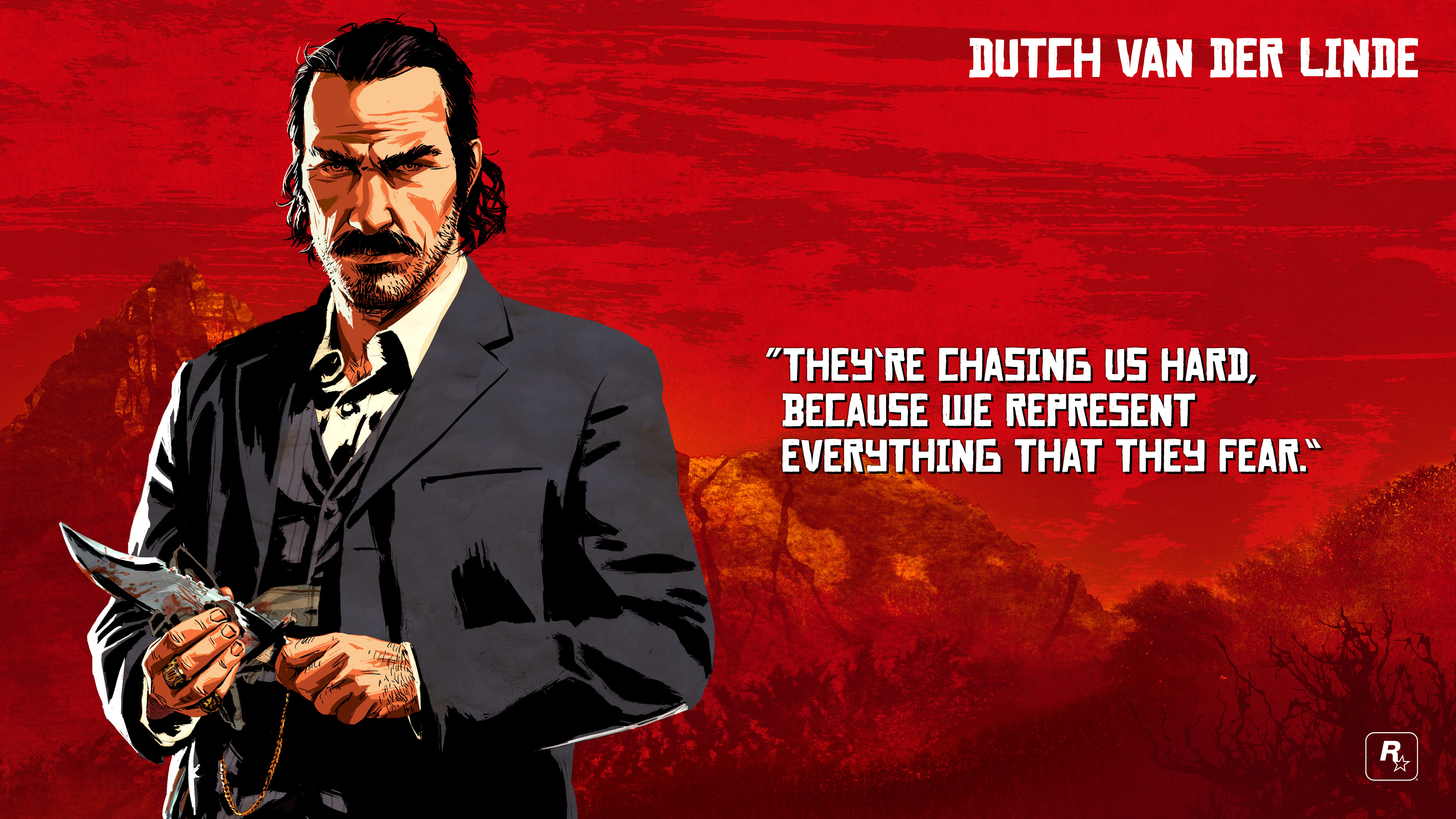 Red Dead Redemption 2 Dutch Van Der Linde Uhd 4k Wallpaper - Dutch Van Der Linde Speech - HD Wallpaper 