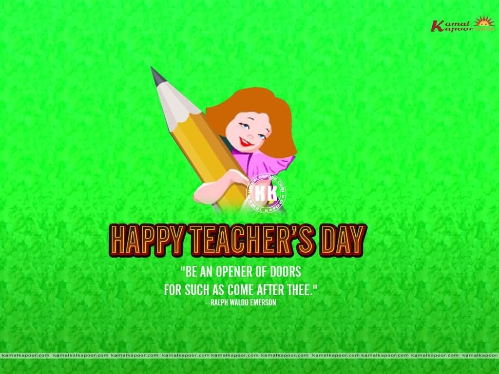 Happy Teachers Day Wallpaper For Desktop Ed140 - Happy Teachers Day - HD Wallpaper 