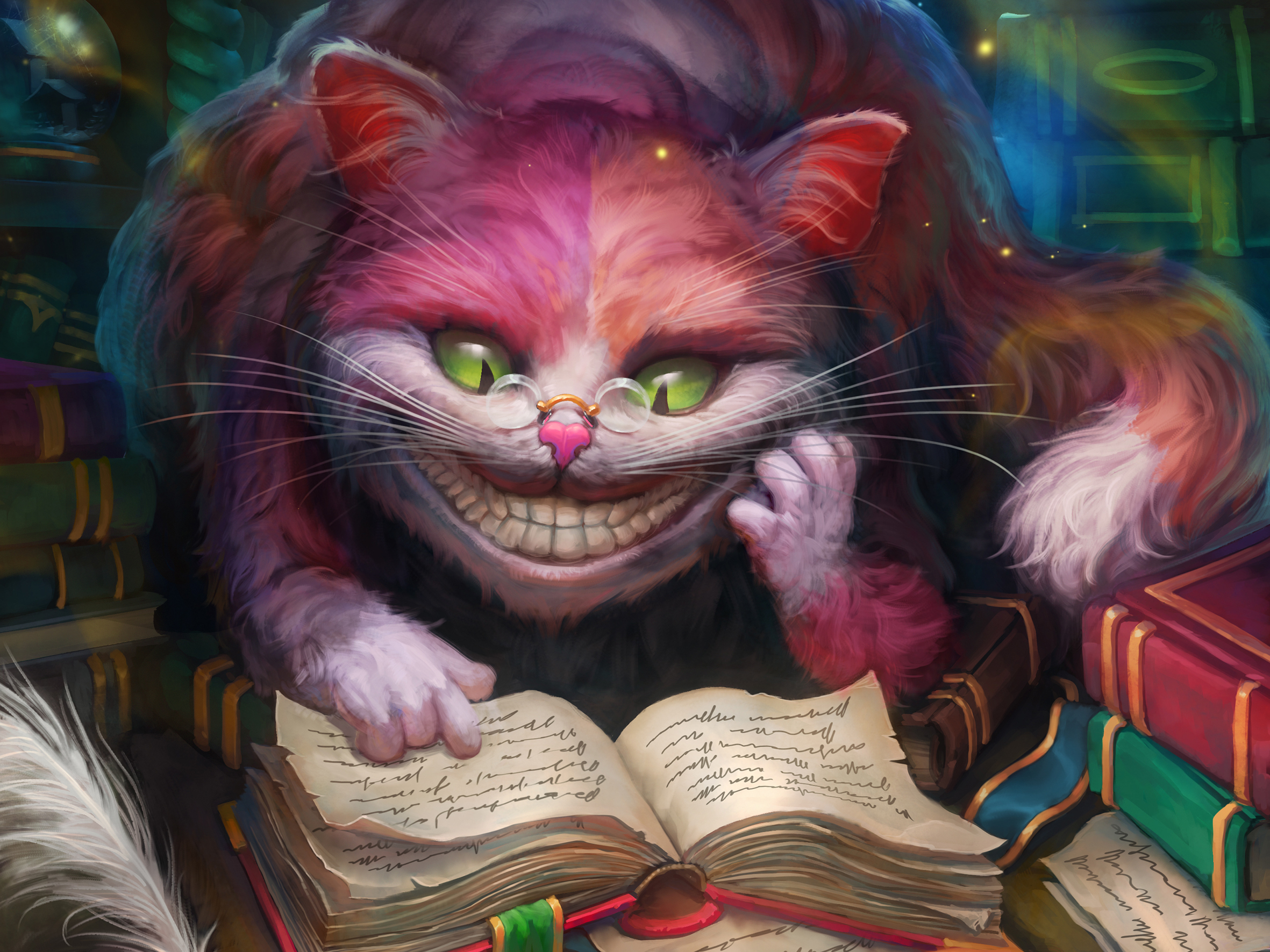 Cheshire Cat Wallpaper - HD Wallpaper 