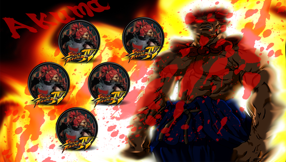 Akuma Street Fighter 4 - HD Wallpaper 