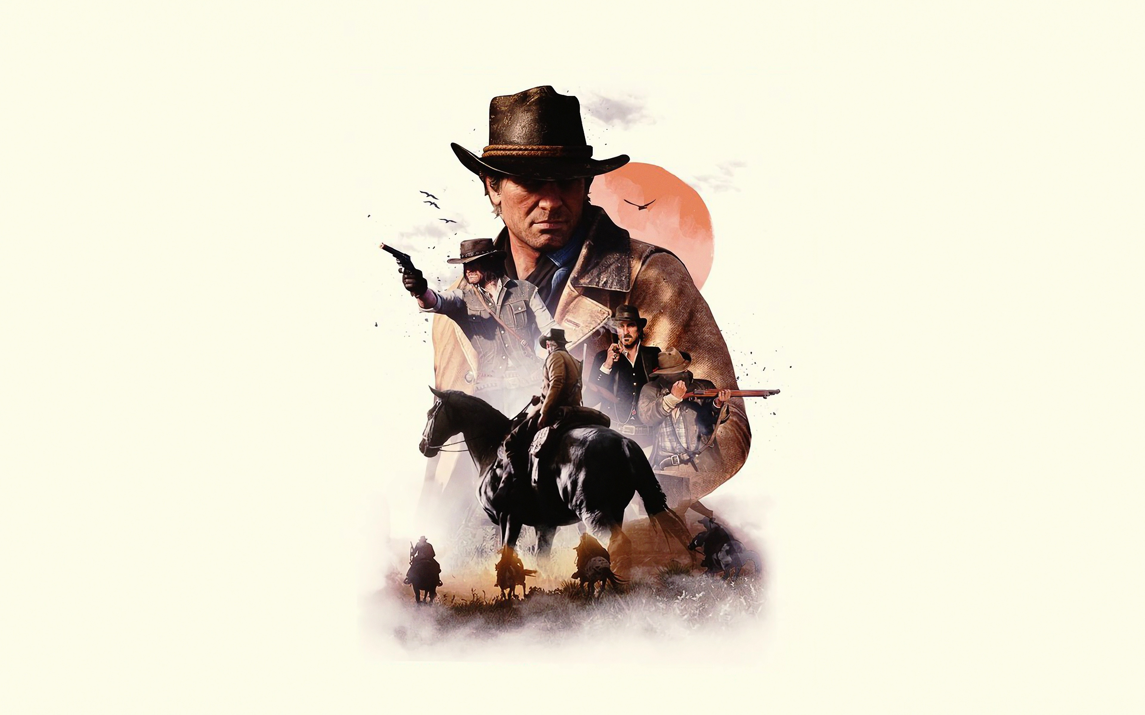 Video Game, Poster, Red Dead Redemption 2, Minimal, - Red Dead Redemption 2 Wallpaper Handy - HD Wallpaper 