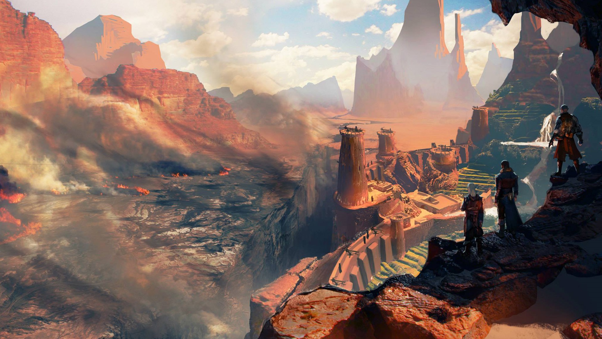 Dragon Age Inquisition Wallpaper - Dragon Age Inquisition Mountains - HD Wallpaper 