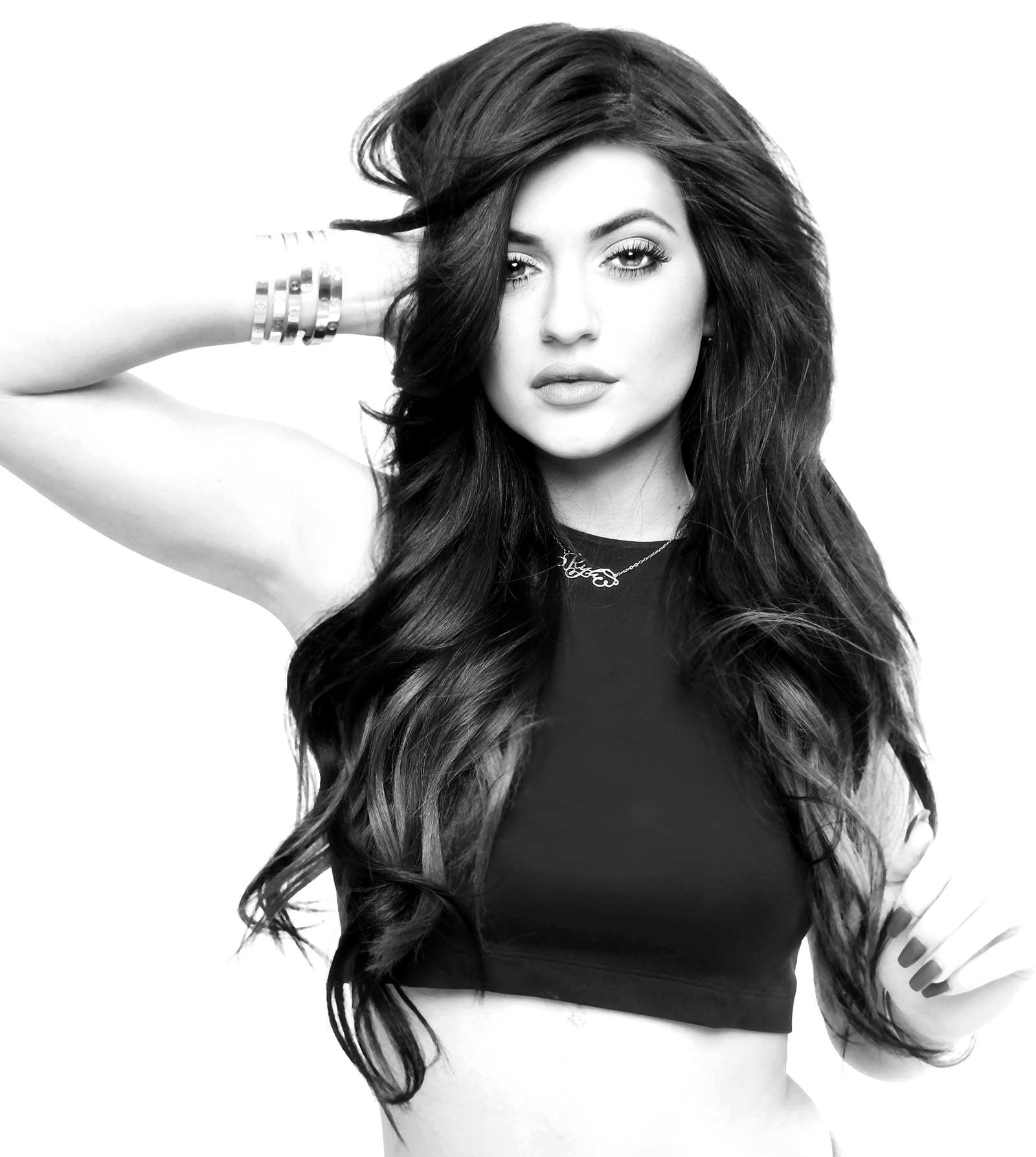 Kylie Jenner Layered Hair - HD Wallpaper 