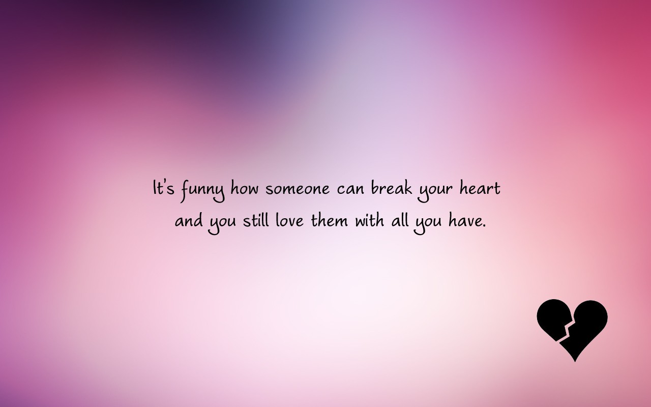 Broken Heart Hd Images With Quote - Sad Broken Heart One Sided Love Quotes - HD Wallpaper 