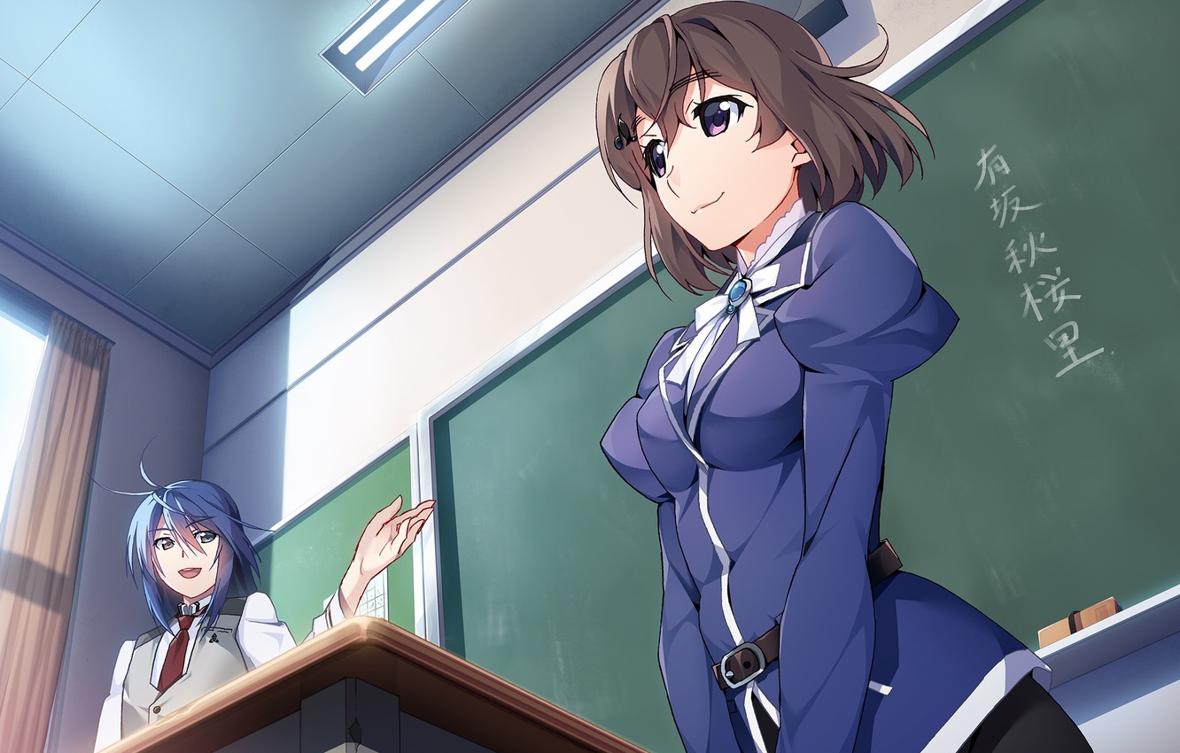 Photo Wallpaper Girl, School, Teacher, Grisaia - Grisaia Phantom Trigger Shiori - HD Wallpaper 