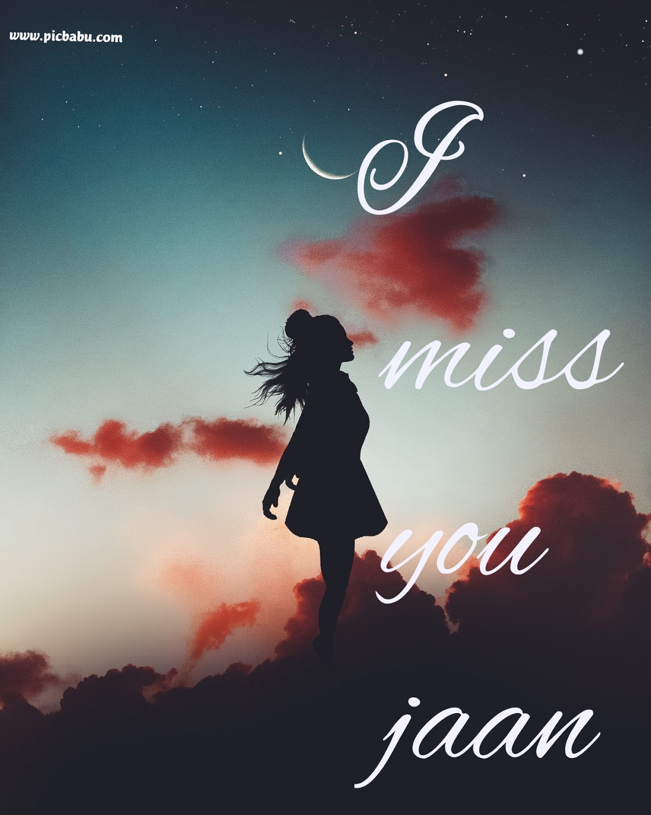 I Miss You Images Hd Download - Moonlight Hd Phone Wallpaper Crecent Protrait - HD Wallpaper 