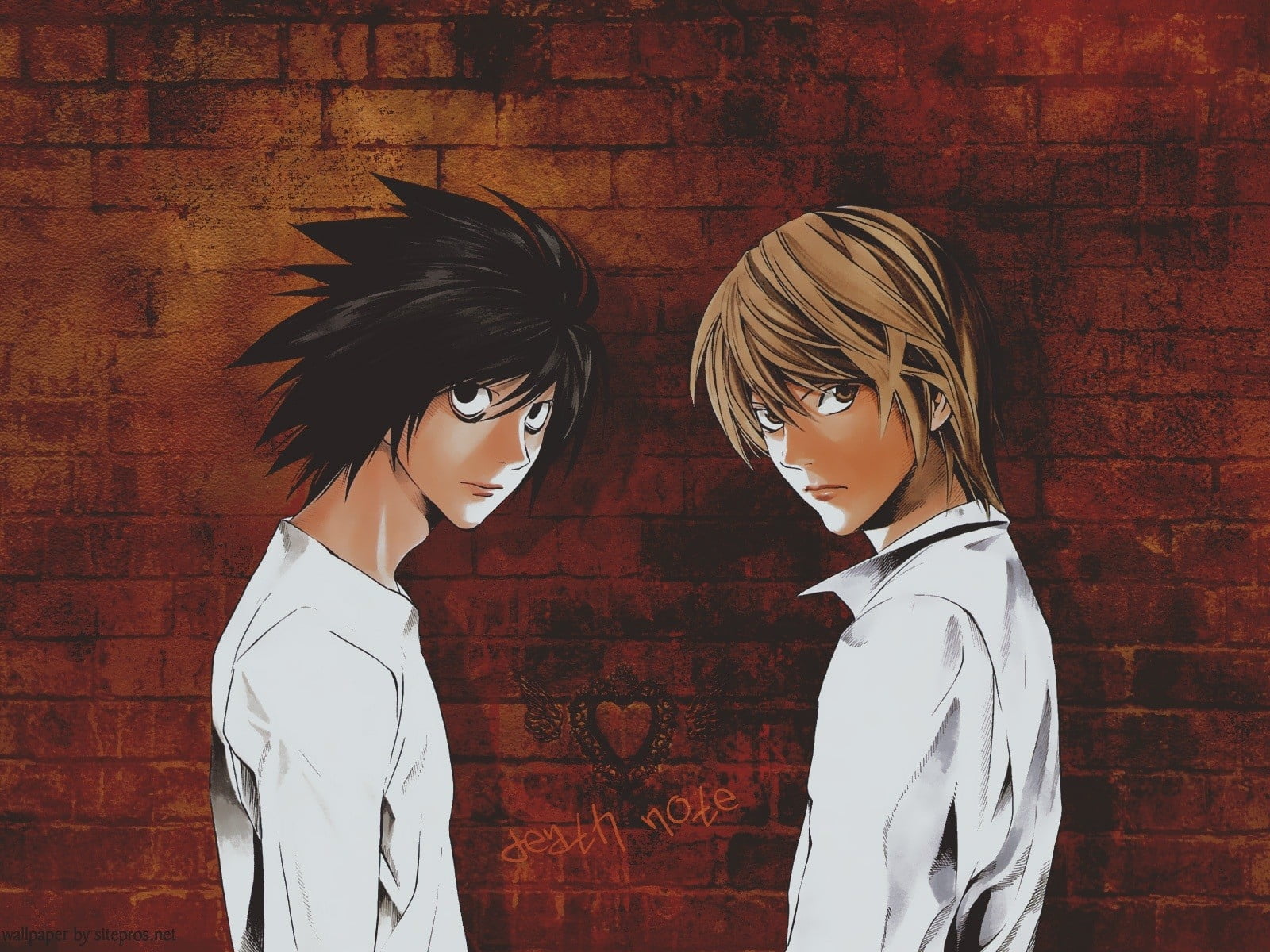 Death Note Ryuk And Light And L - 1600x1200 Wallpaper 