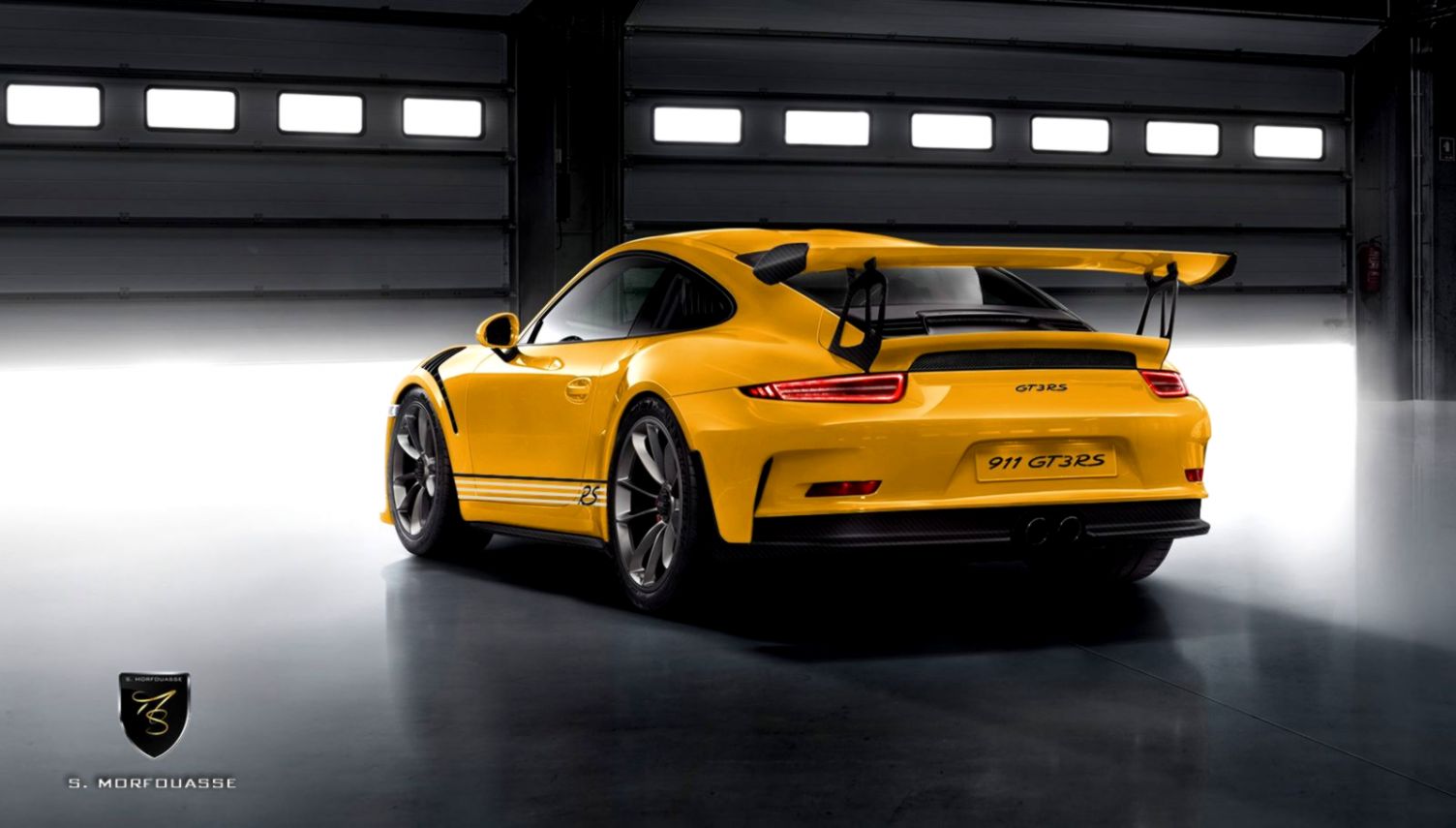 Porsche 911 Gt3 Rs By Porsche Exclusive Rendered Autoevolution - Porsche 911 Gt3 Rs Yellow - HD Wallpaper 