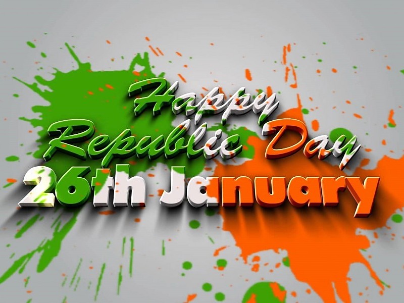 Happy Indian Republic Day 26 January Beautiful Wallpapers - Happy Republic  Day Status Bengali - 800x600 Wallpaper 