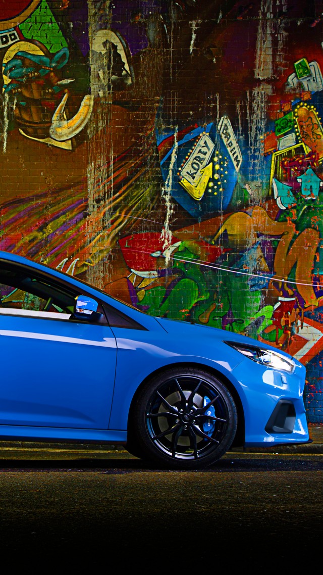 Ford Focus Rs, Hatchback, Blue - 2014 Ford Focus Hatchback Rs - HD Wallpaper 