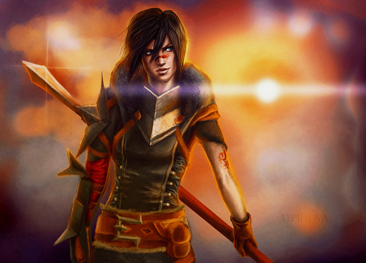 Dragon Age Female Hawke Fan Art - HD Wallpaper 