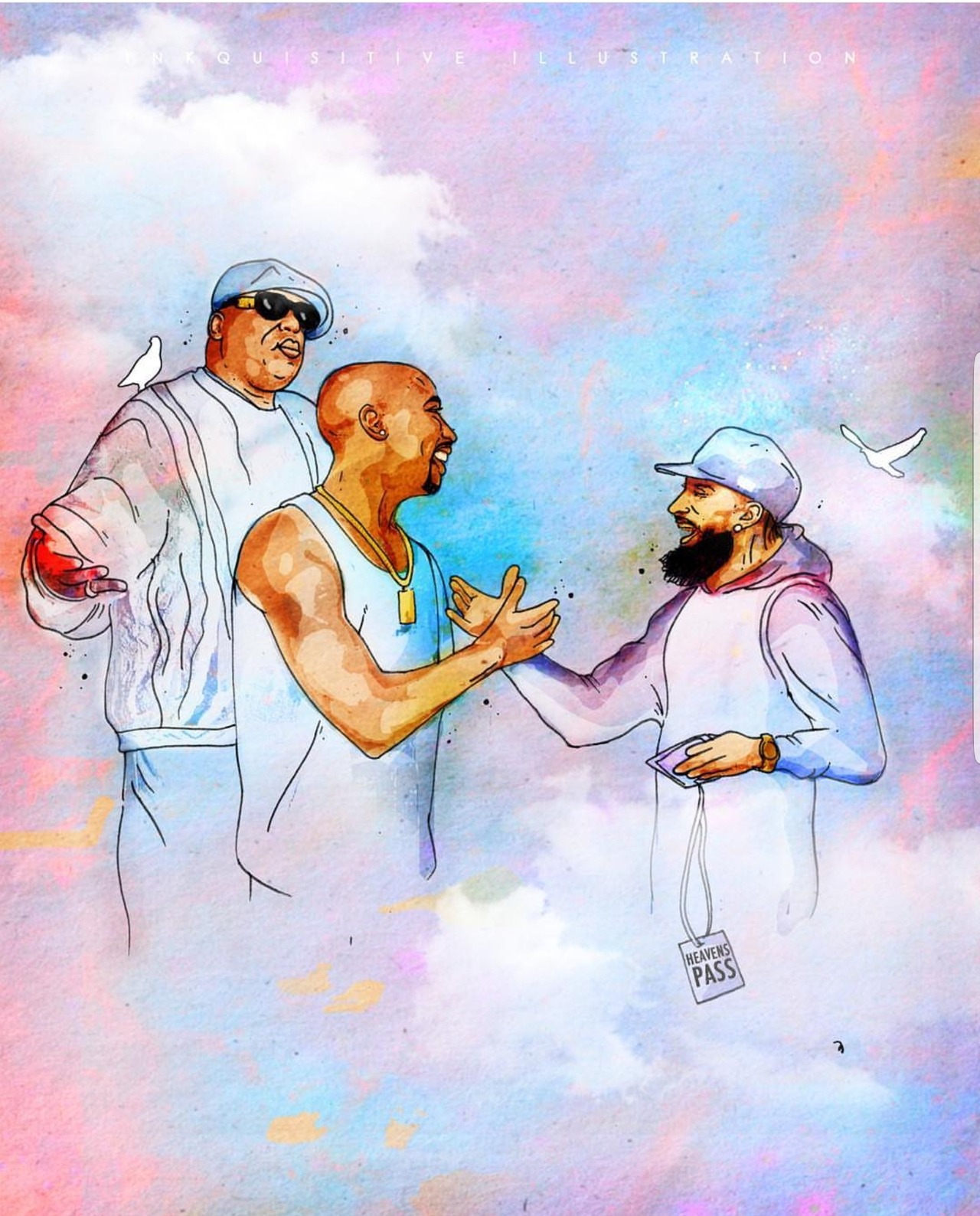 Image - Nipsey Hussle Tupac And Biggie - HD Wallpaper 