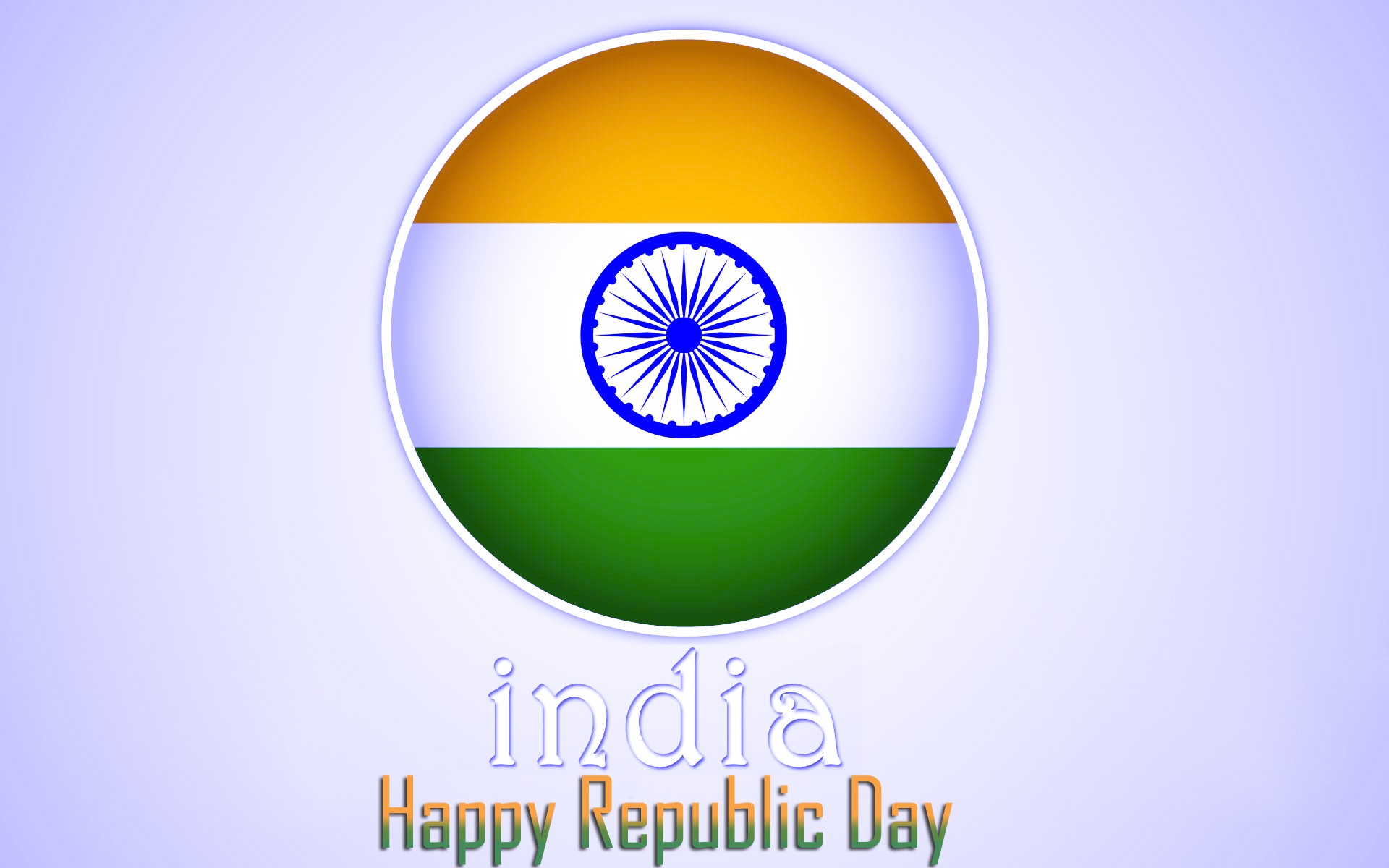 26 January Republic Day Logo - HD Wallpaper 