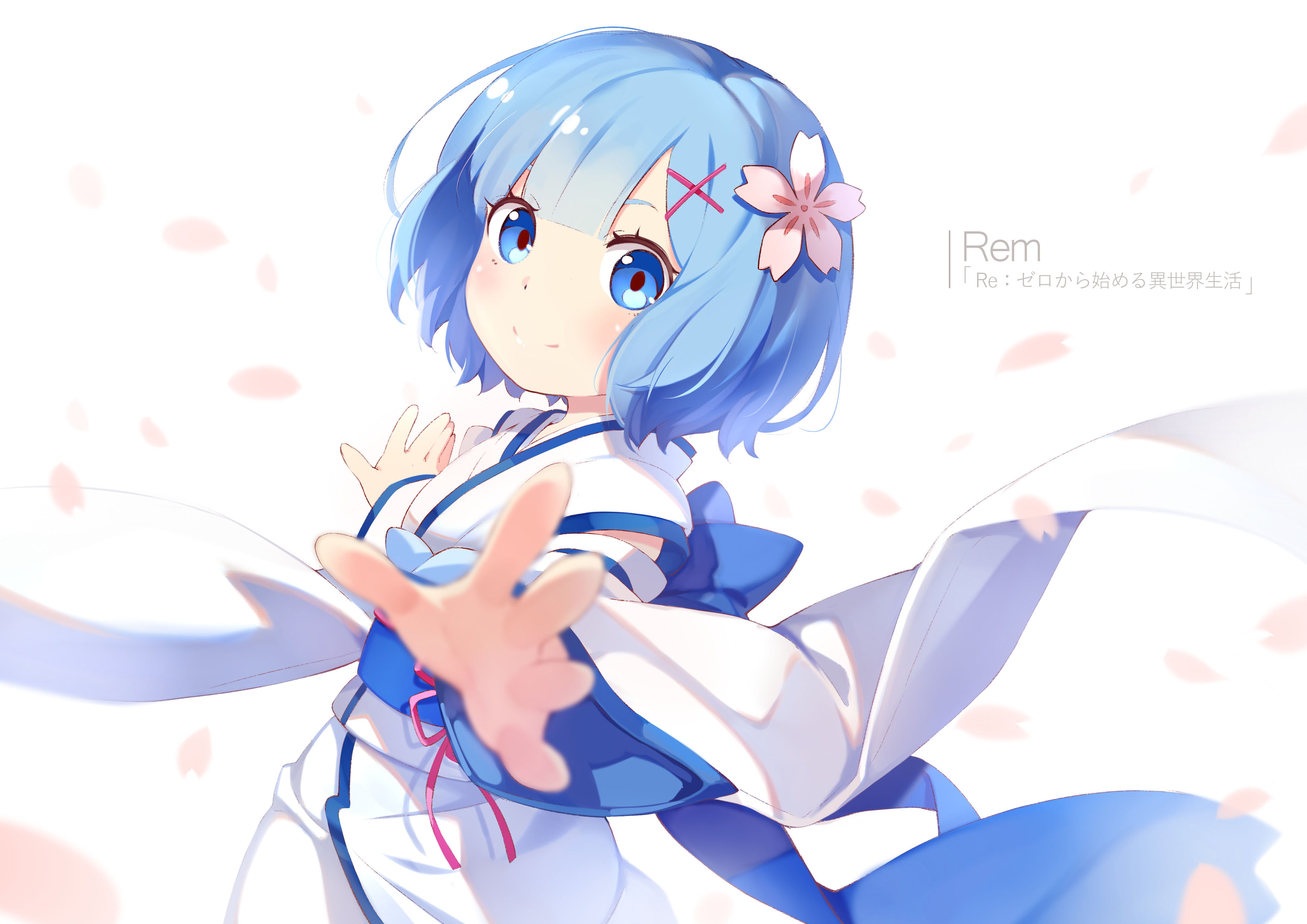 Photo Wallpaper Anime, Art, Girl, Rem, Re - Re Zero Wallpaper Rem - HD Wallpaper 