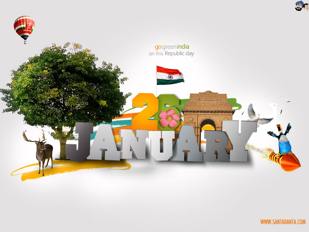 Happy Republic Day Animated - HD Wallpaper 