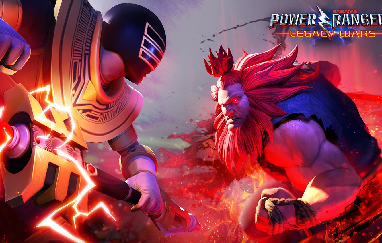 Photo Wallpaper Game, Armor, Weapon, Crossover, Street - Power Rangers Legacy Wars Street Fighter - HD Wallpaper 