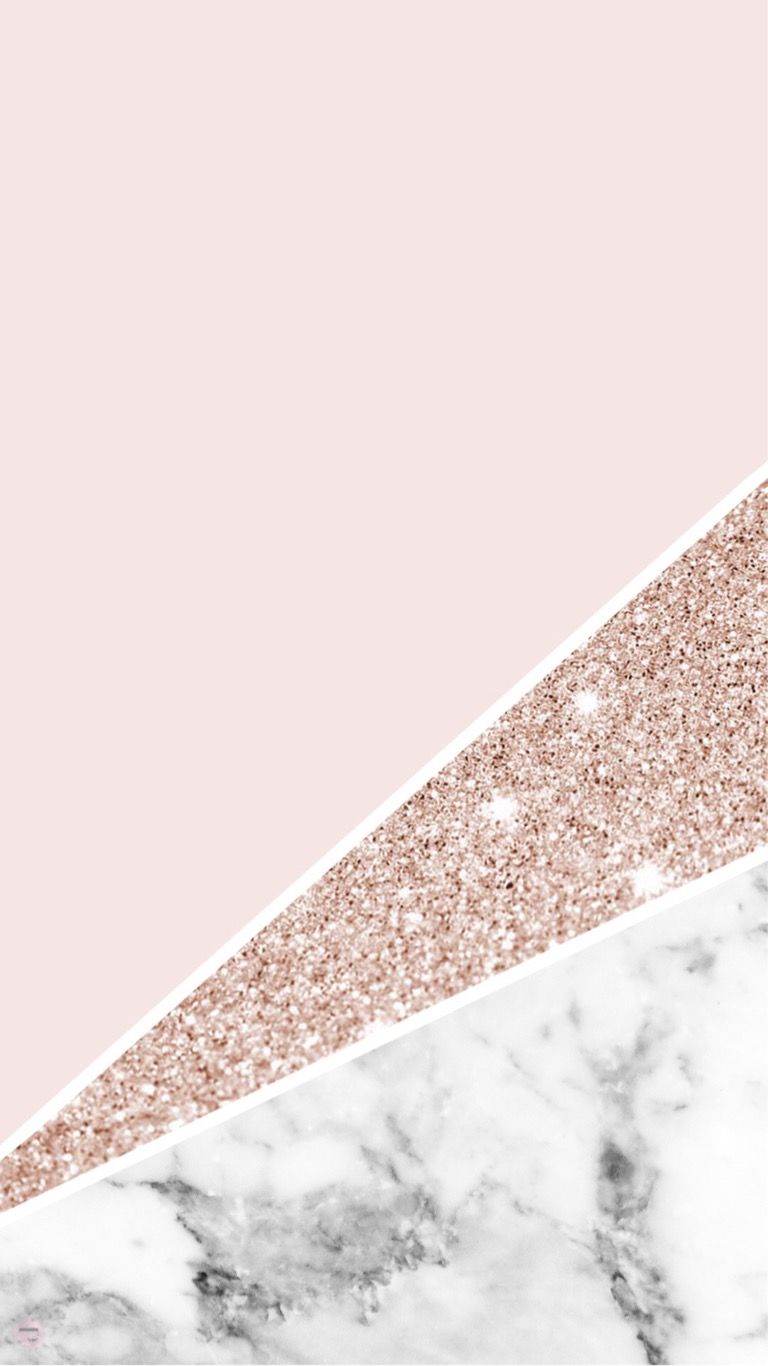 #pink #marble #glitter #sparkle #gold #cute #wallpaper - Rose Gold Background Phone - HD Wallpaper 