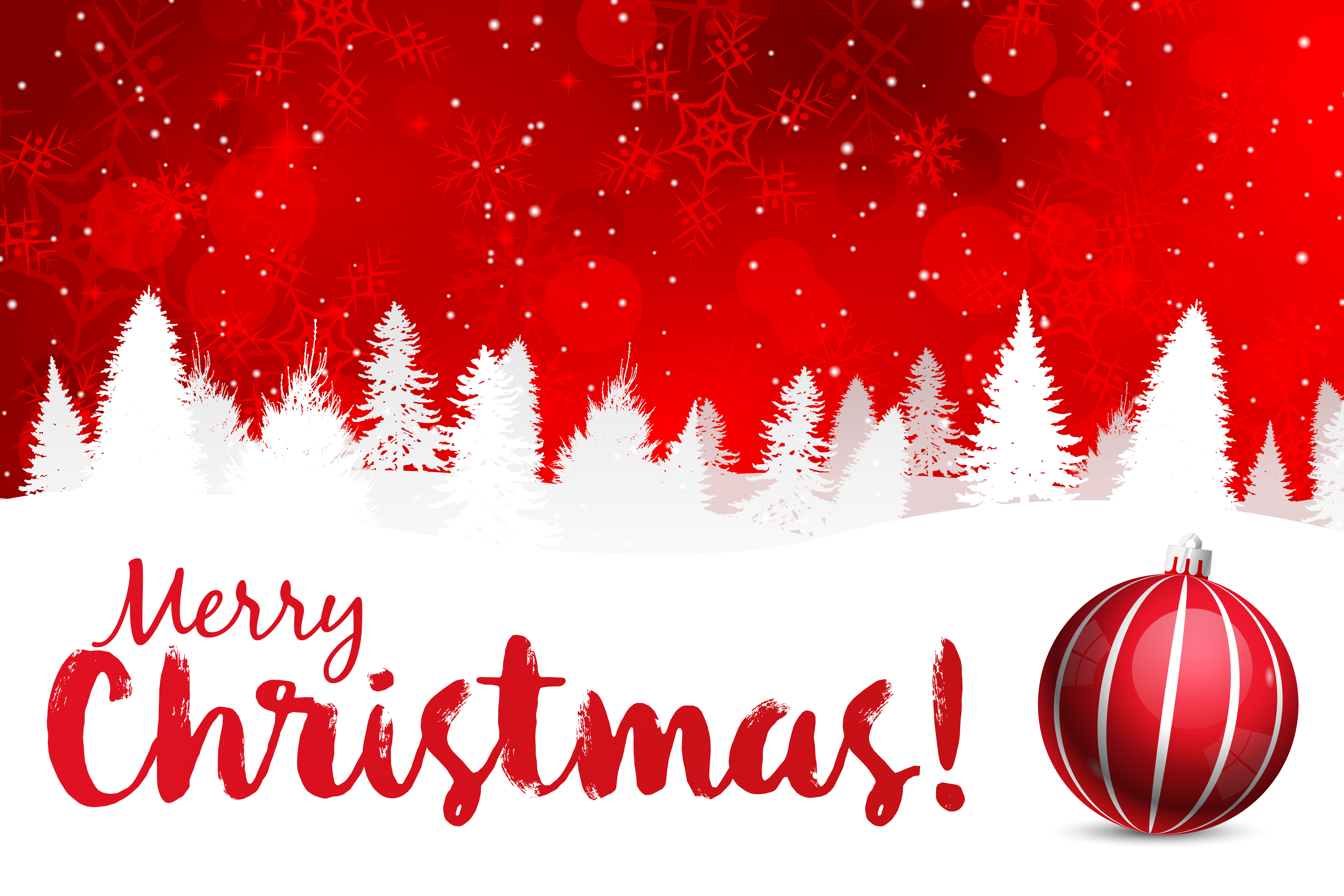 Red Christmas Background Clipart - HD Wallpaper 