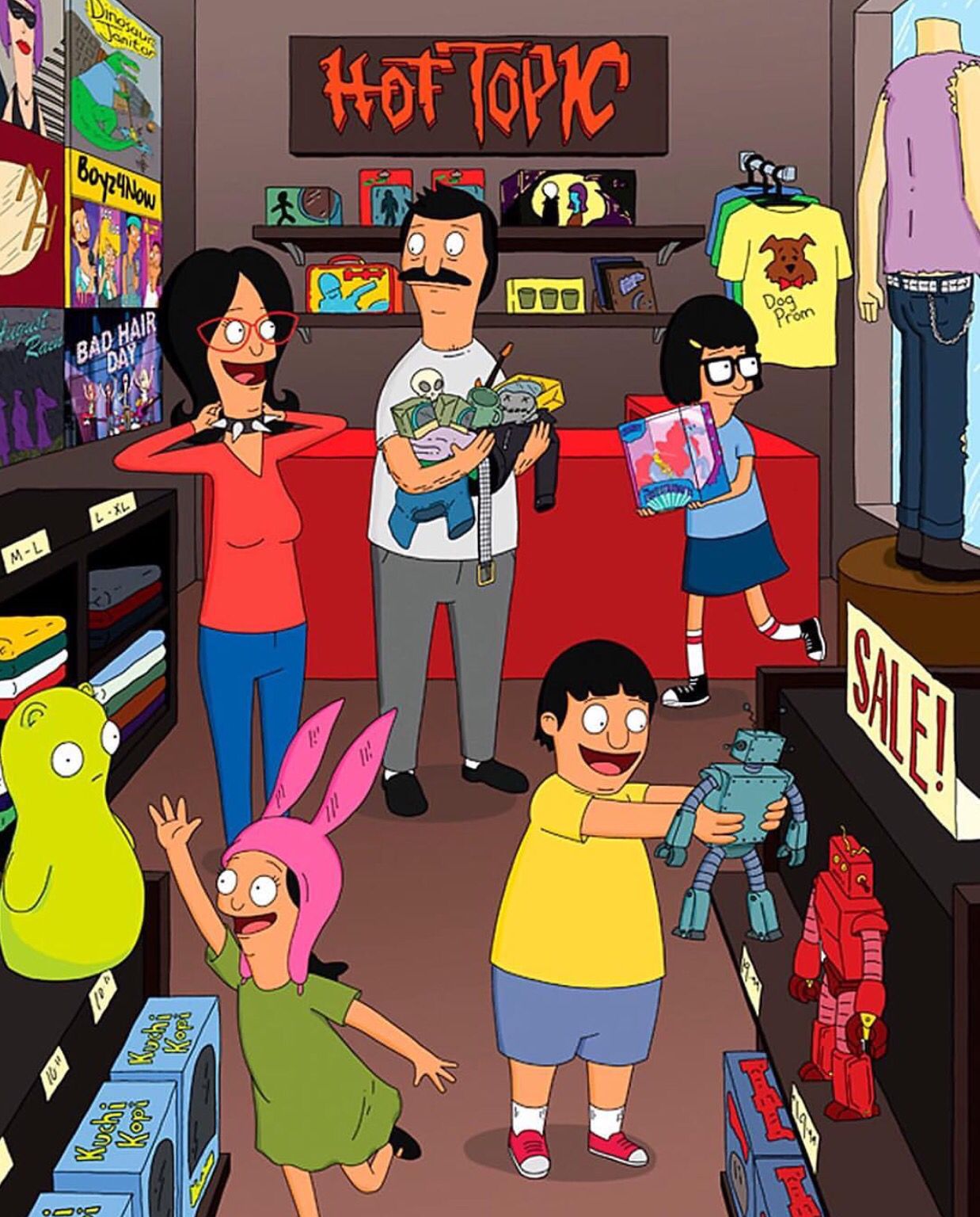 Bob's Burgers Hot Topic - HD Wallpaper 
