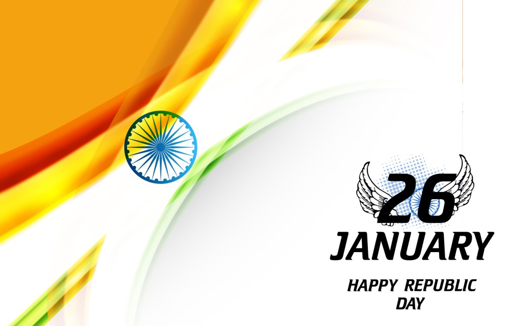 26 January Happy Republic Day Wallpaper - Happy Republic Day 2018 - HD Wallpaper 