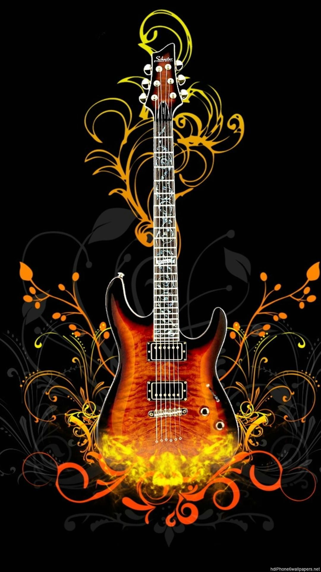 1080x1920, 3d Guitar Wallpaper Iphone - Guitar Hd Wallpaper Vertical - HD Wallpaper 