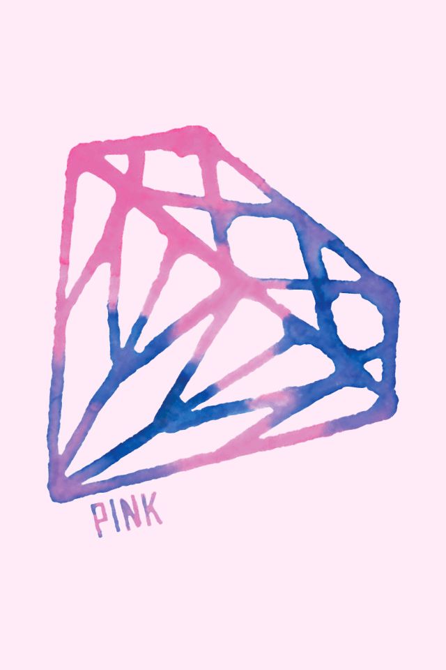 Pink, Diamond, And Wallpaper Image - Pink And Blue Diamond - HD Wallpaper 