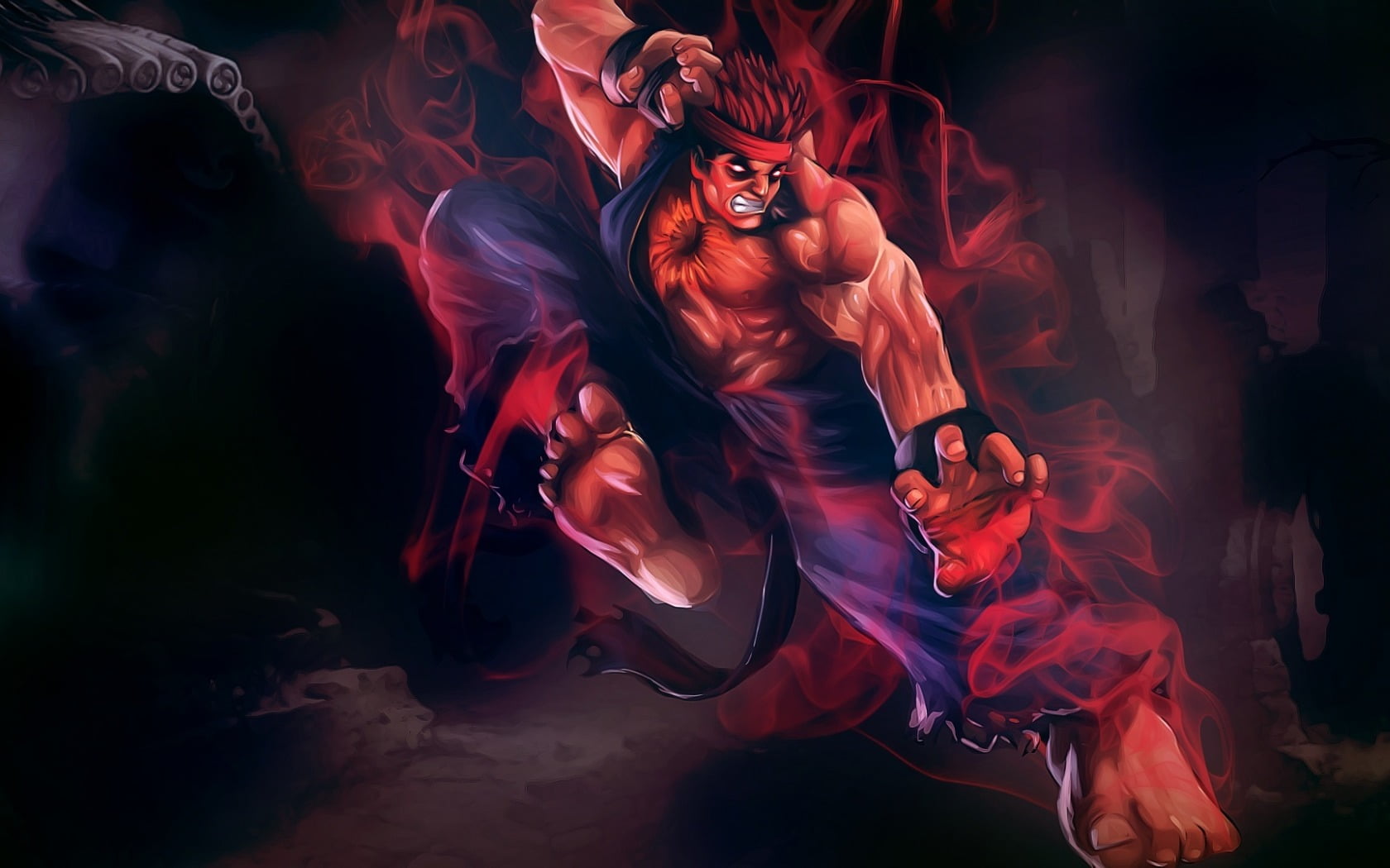 Street Fighter 4 Evil Ryu Hd - HD Wallpaper 