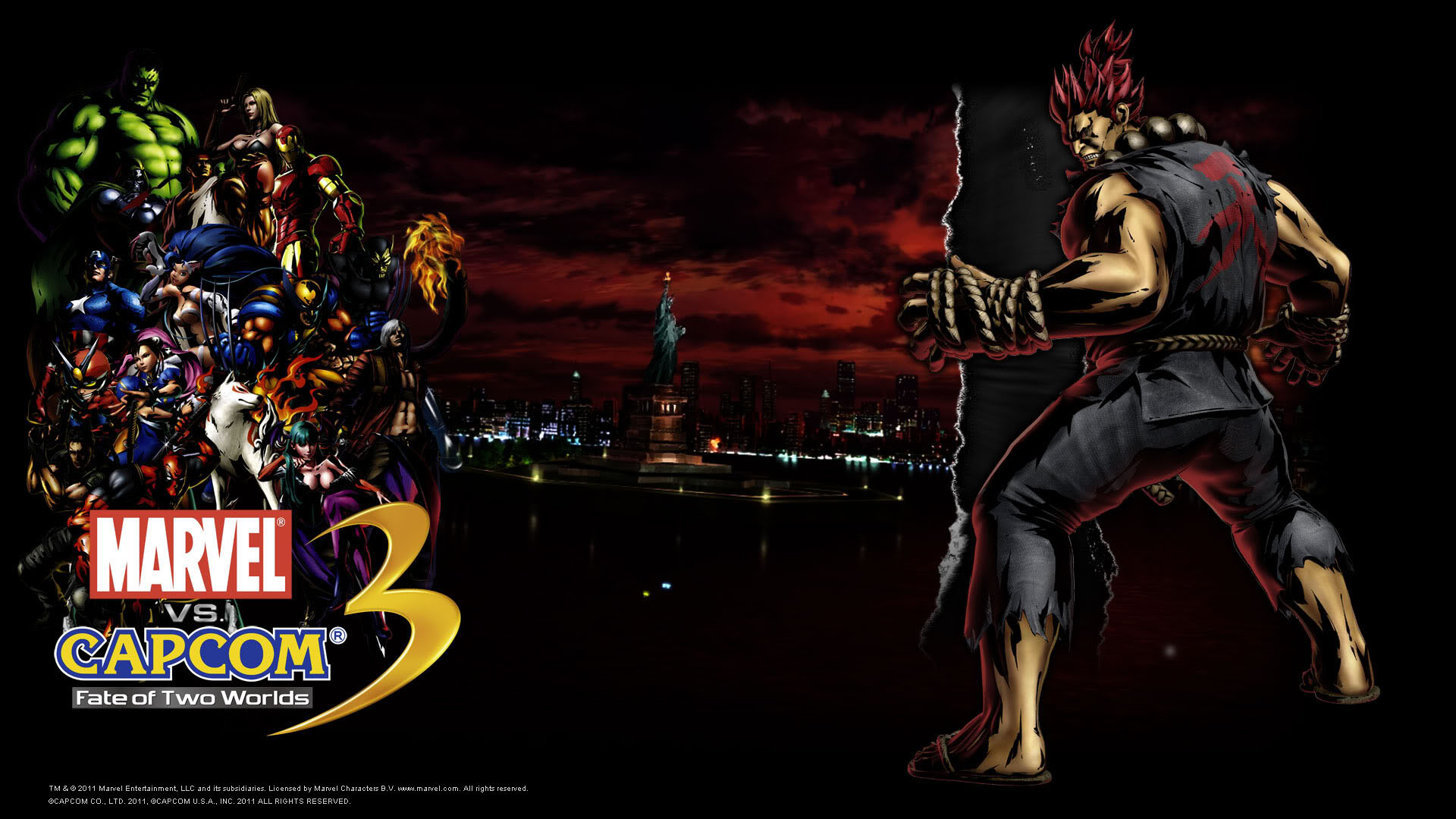 Akuma - Marvel Vs Capcom Ghost And Goblins - HD Wallpaper 