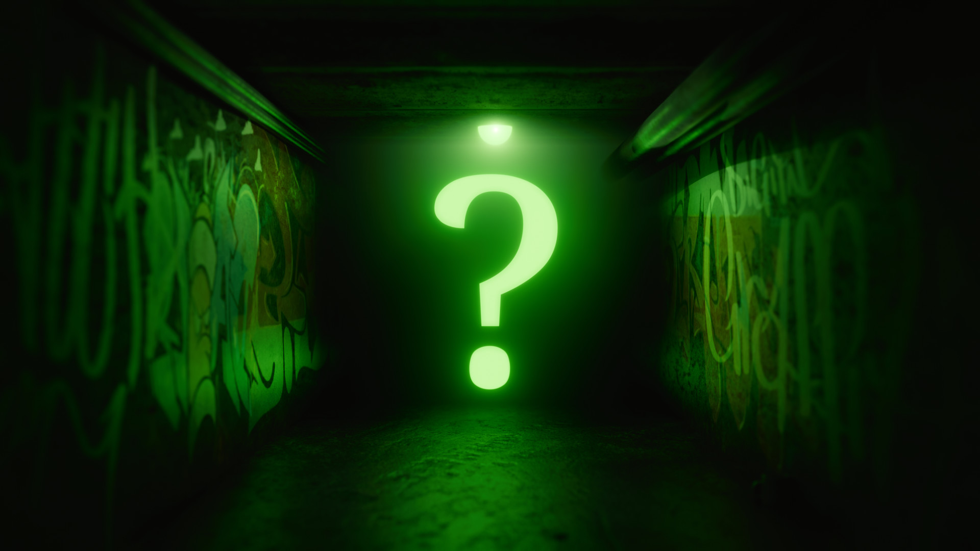 Neon Question Mark Lamp - HD Wallpaper 