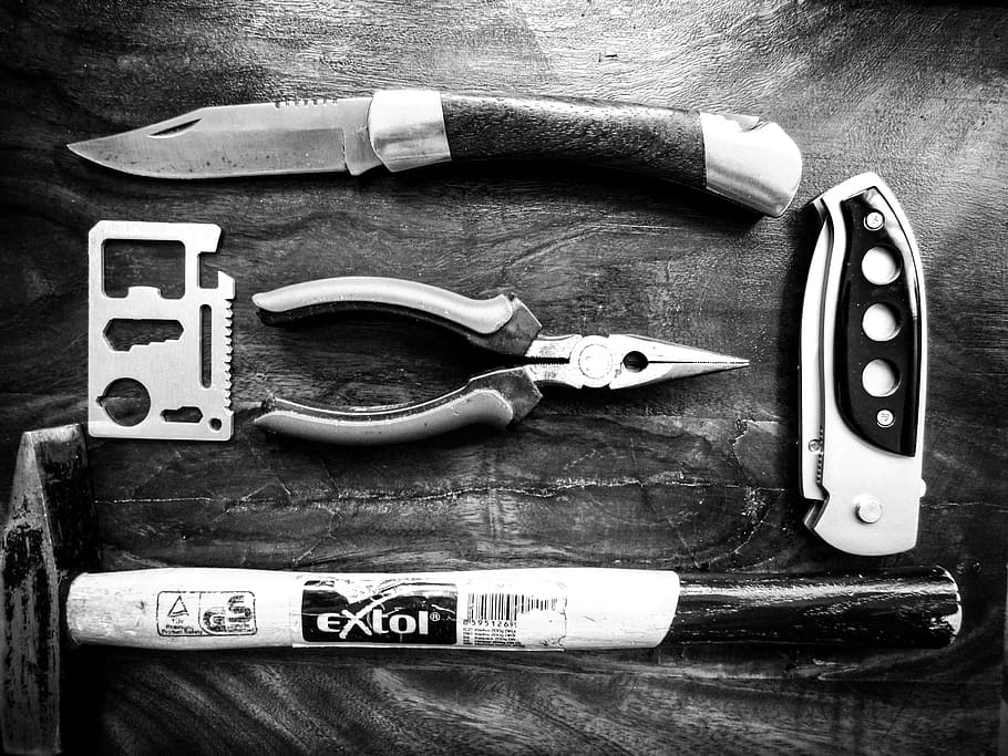Tools, Knife, Pliers, Hammer, Manly, Items, Fashion, - Tool - HD Wallpaper 