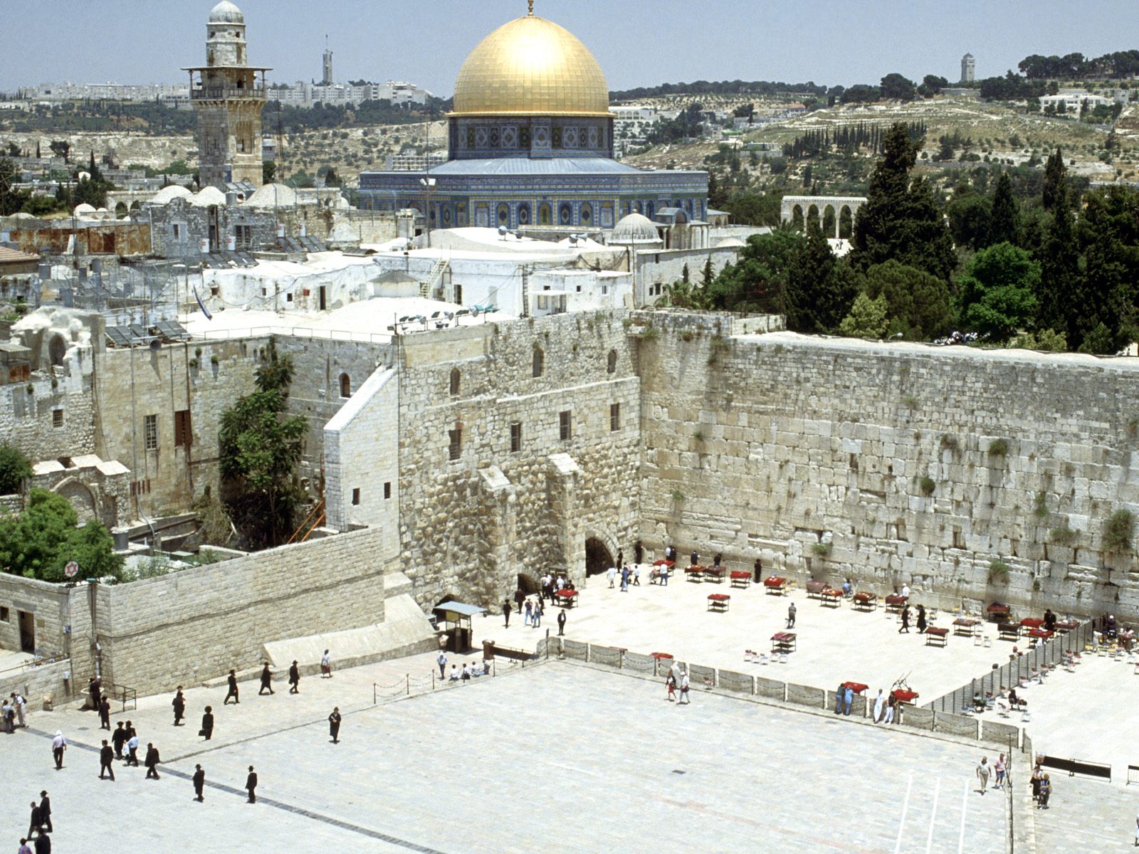 Western Wall And Mosque - HD Wallpaper 