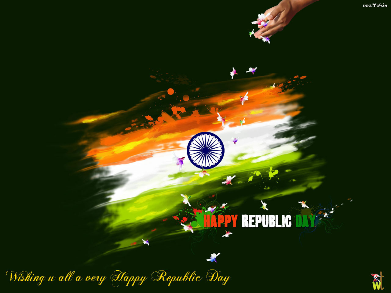 2017 Republic Day Desktop Hd Wallpapers Images Design - Happy Republic Day 2019 Wishes - HD Wallpaper 