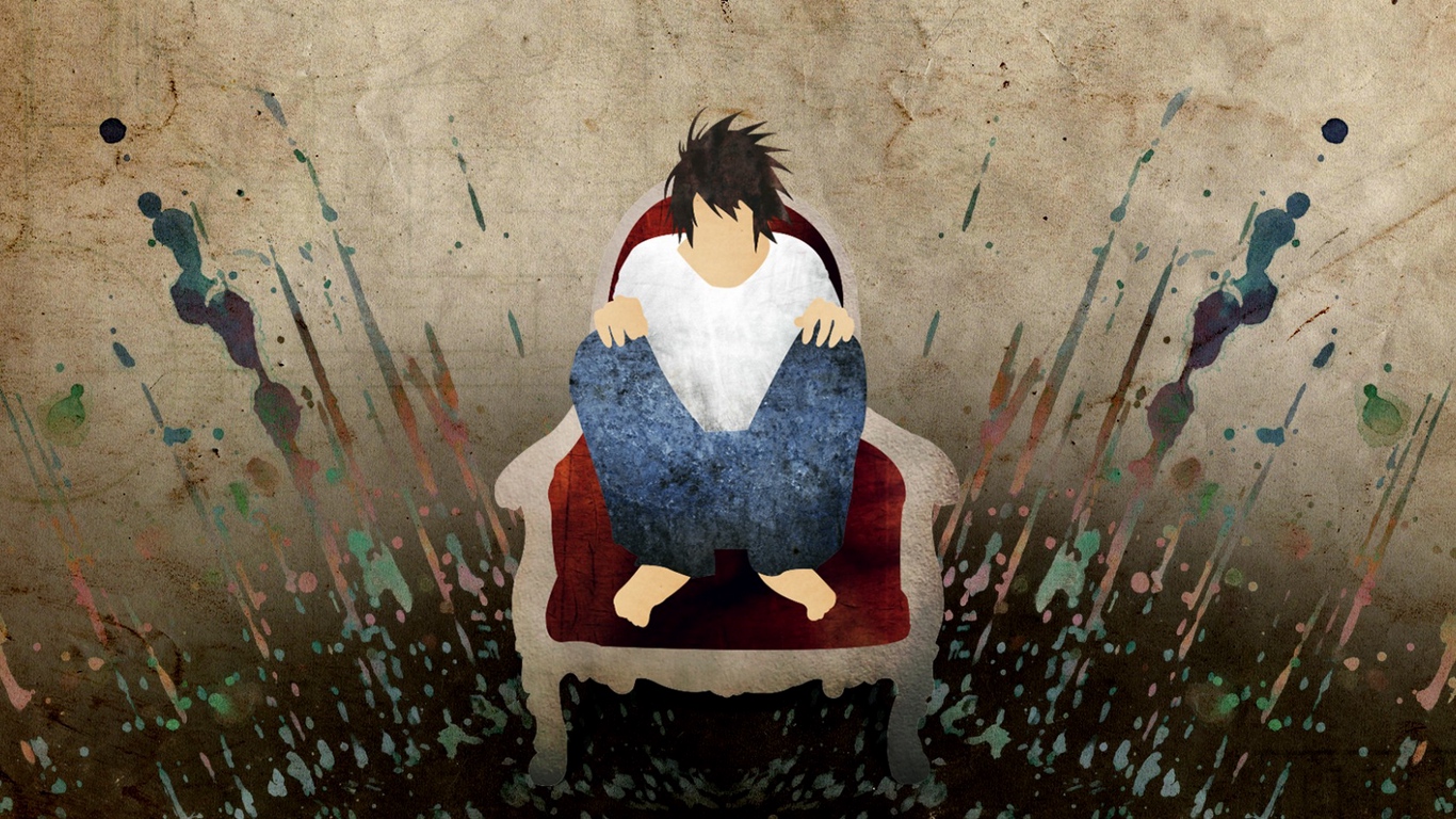 Wallpaper Death Note, L Lawliet, L, Detective - High Resolution Death Note - HD Wallpaper 