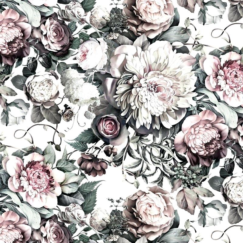 Large Scale Floral Wall Mural Dark Ii Light Wallpaper - Ellie Cashman Large Floral - HD Wallpaper 