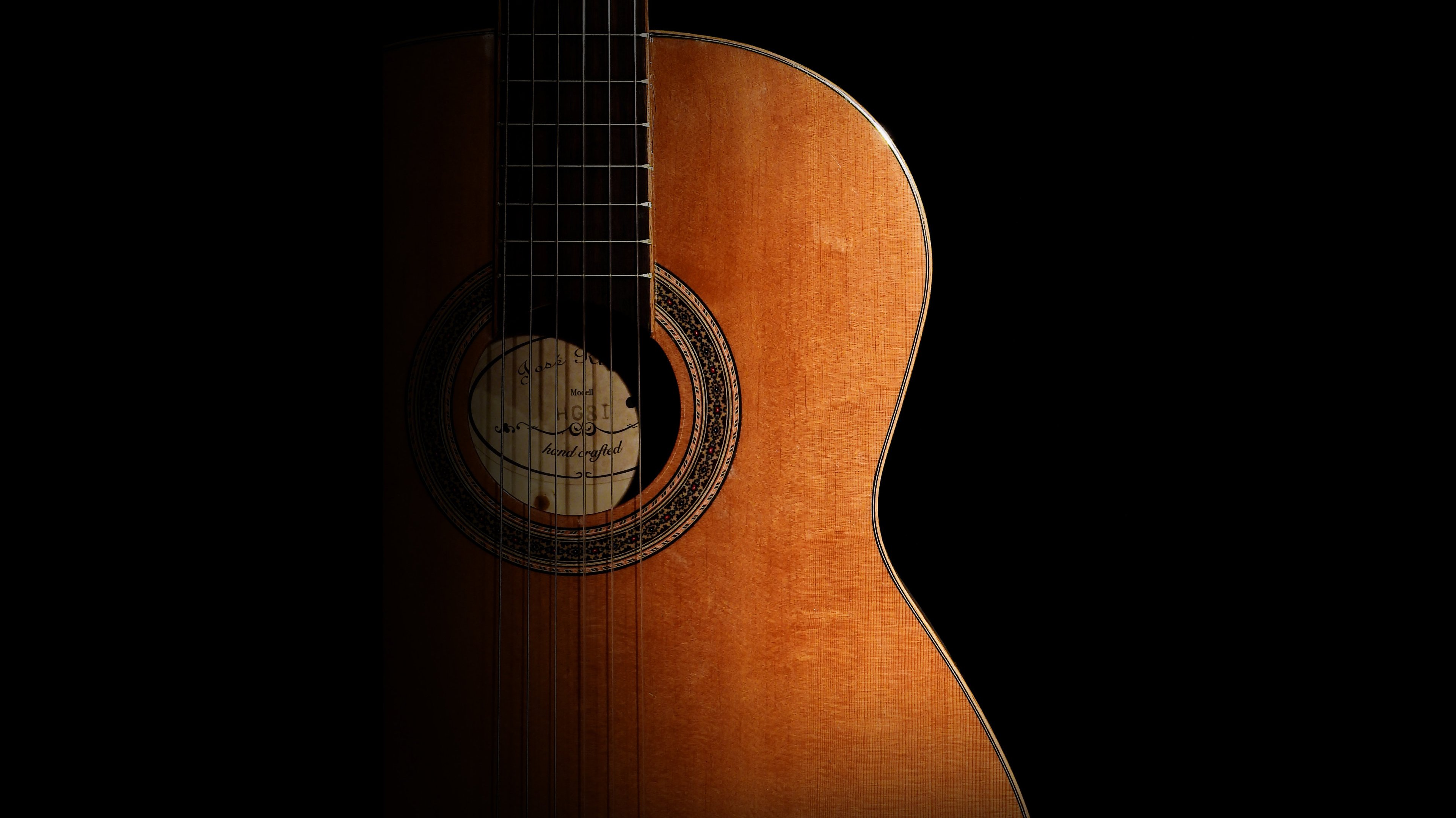 High Resolution Wallpaper Widescreen Black Acoustic - HD Wallpaper 