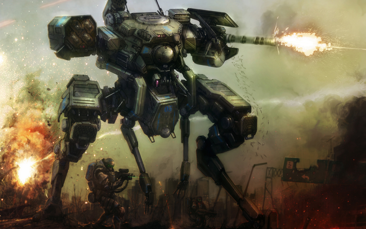 Sci Fi War Robot - HD Wallpaper 