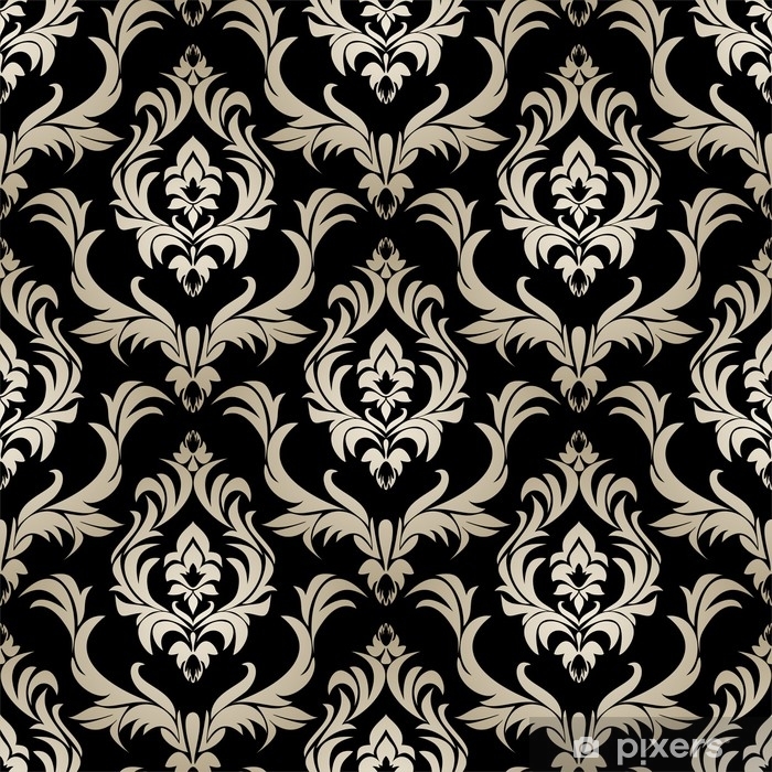 Chocolate And Gold Damask - HD Wallpaper 