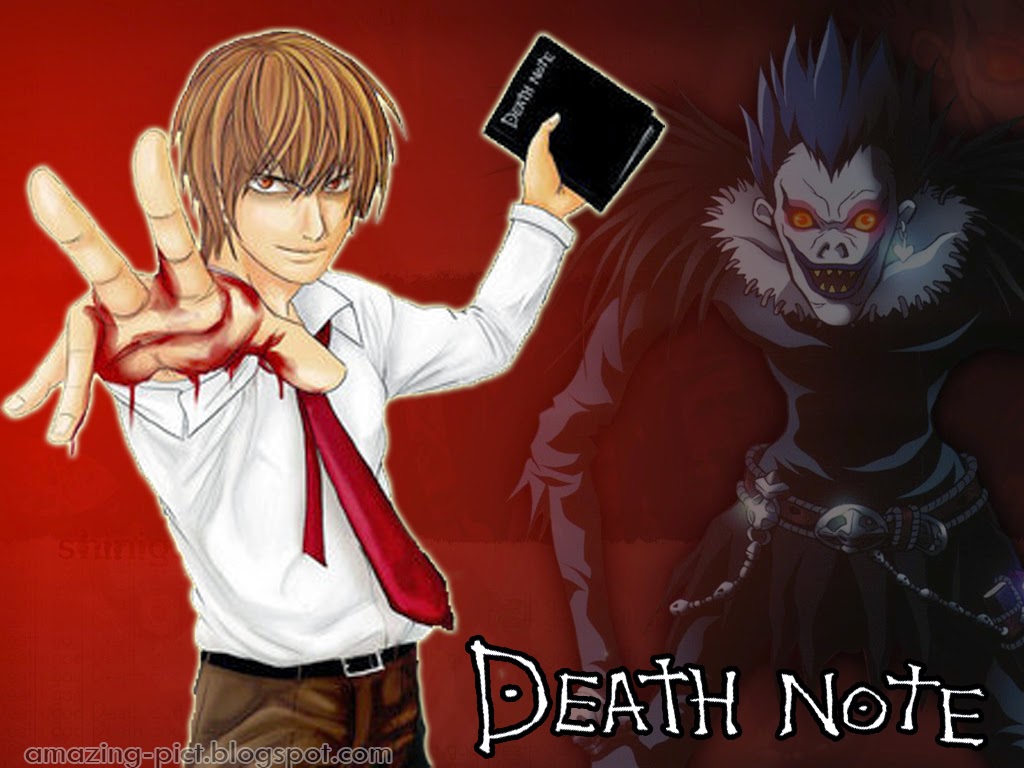 Light Yagami With Note - Light Yagami Anime Death Note - HD Wallpaper 