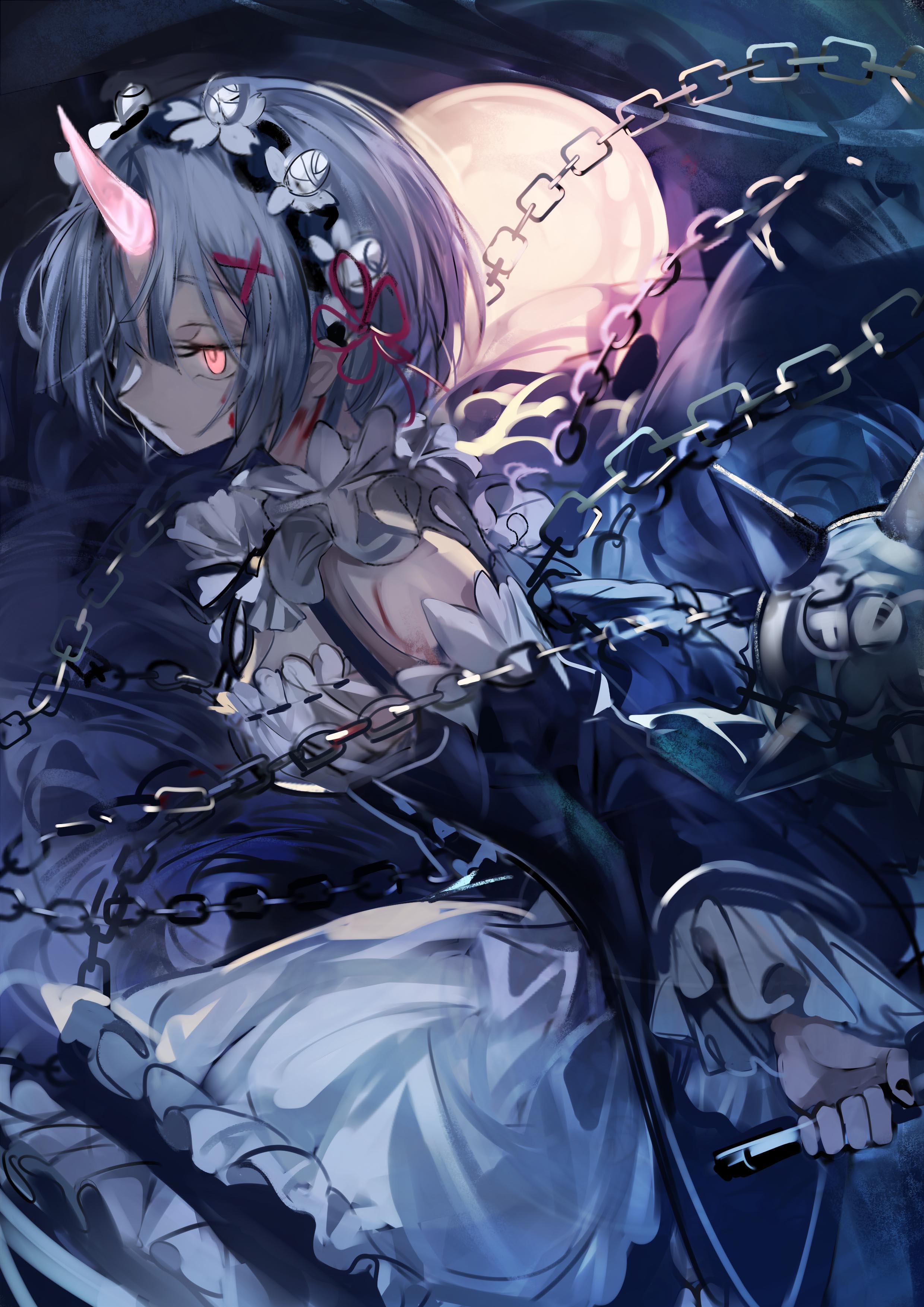 Re Zero Rem Demon 2480x3507 Wallpaper Teahub Io