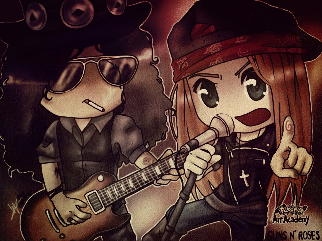 Guns And Roses Fanart - HD Wallpaper 